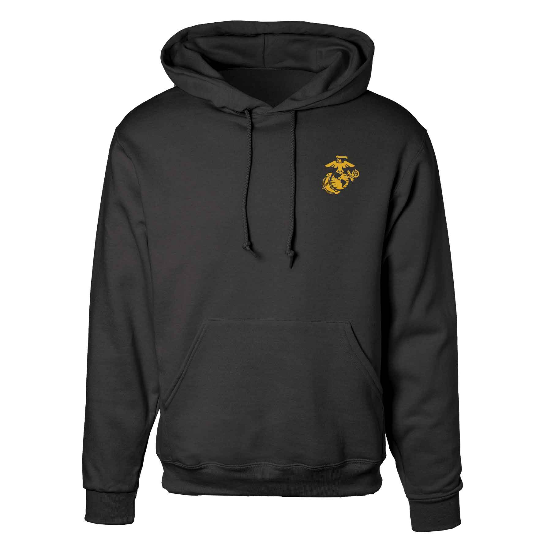 USMC Yellow Footprints Hoodie - Image 2