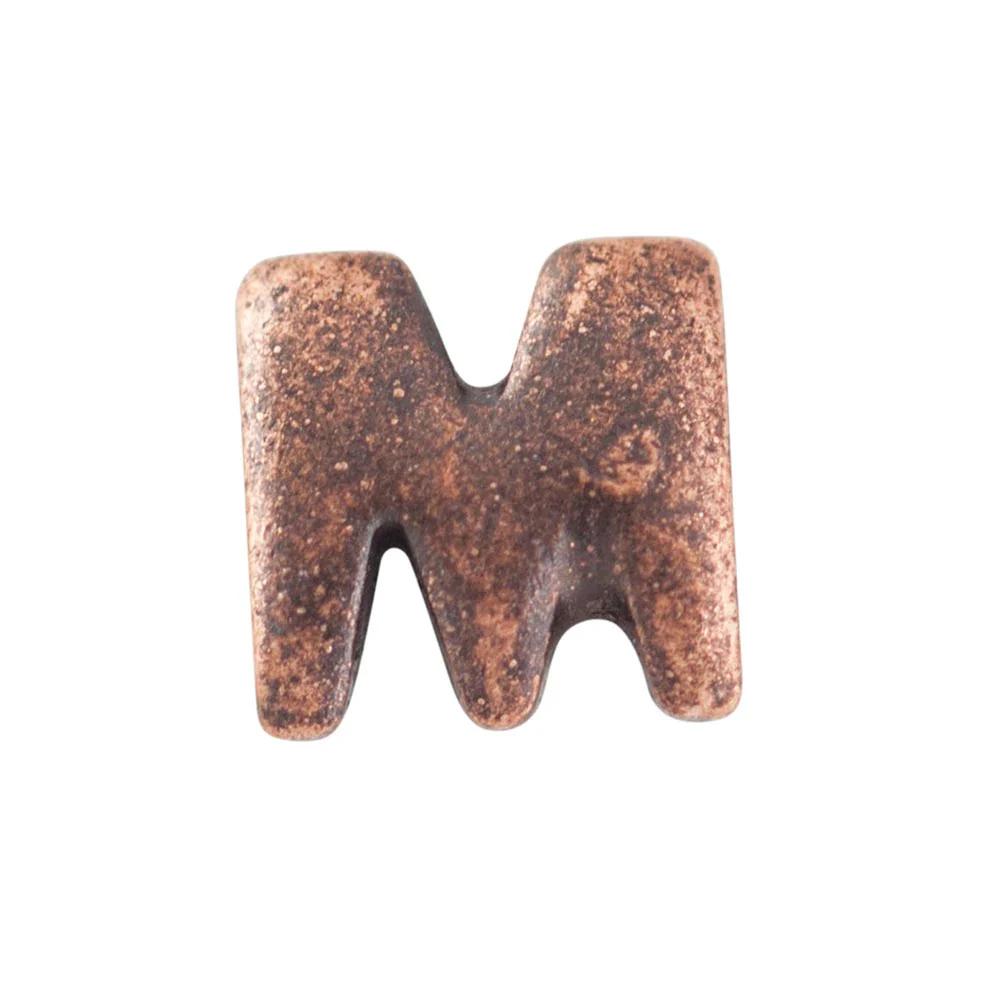 Bronze Letter M Mini Medal Accessory