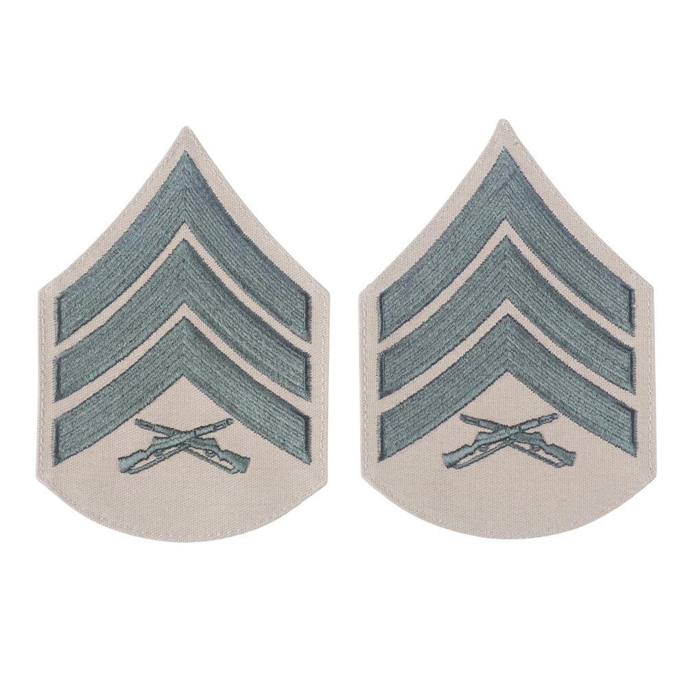 Green on Khaki Chevrons - Image 5