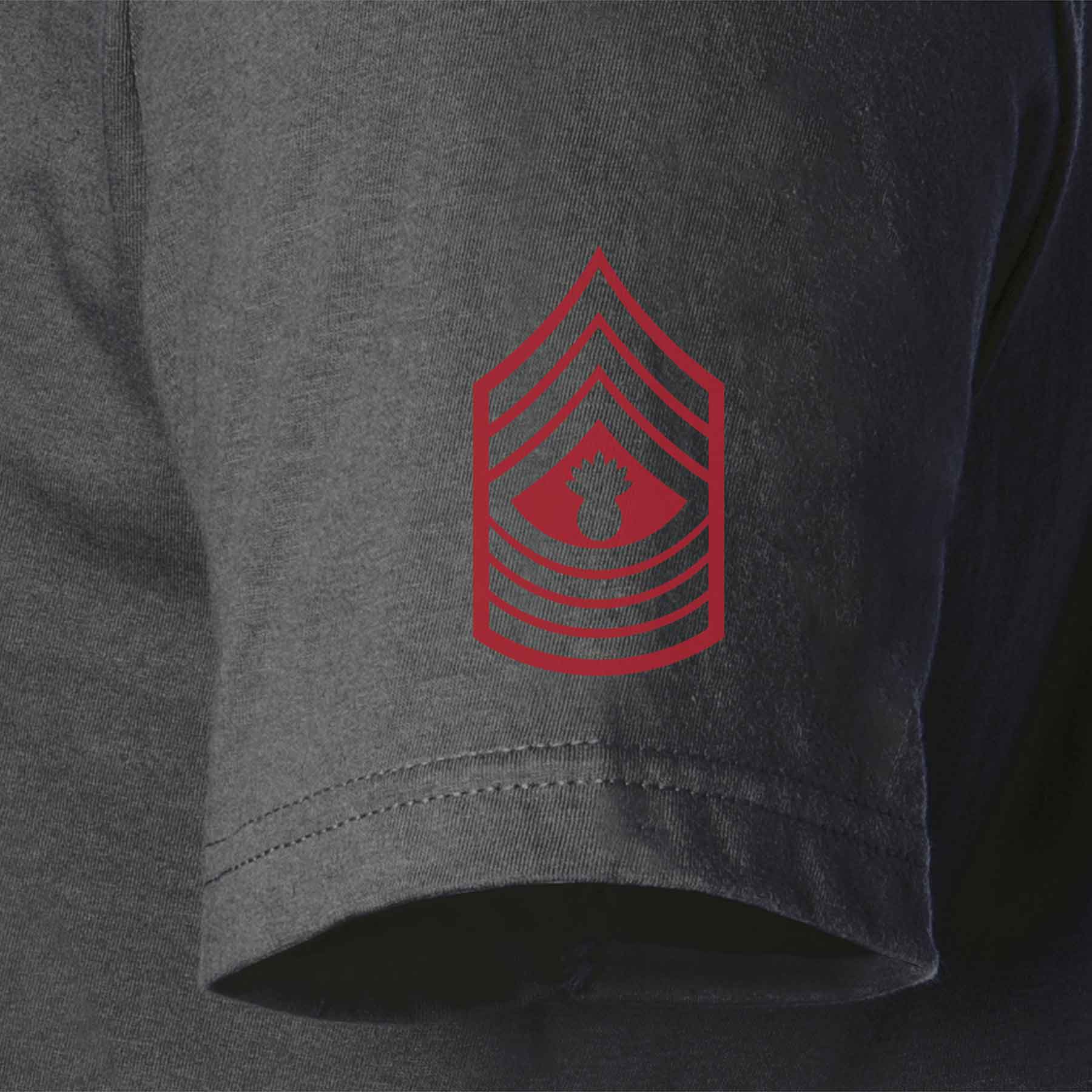 USMC Personalized Conflict and Rank T-shirt - Left Chest - Image 10