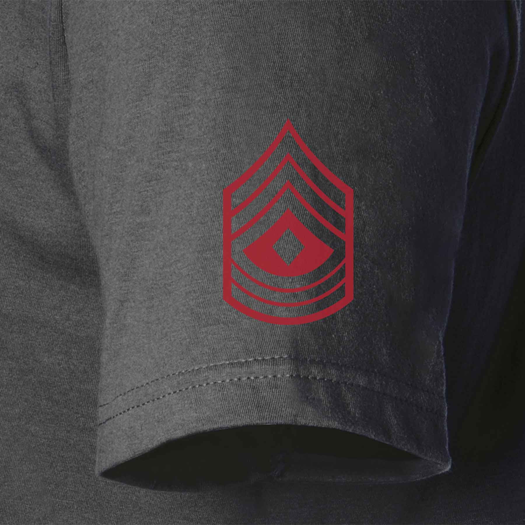 USMC Personalized Conflict and Rank T-shirt - Left Chest - Image 13