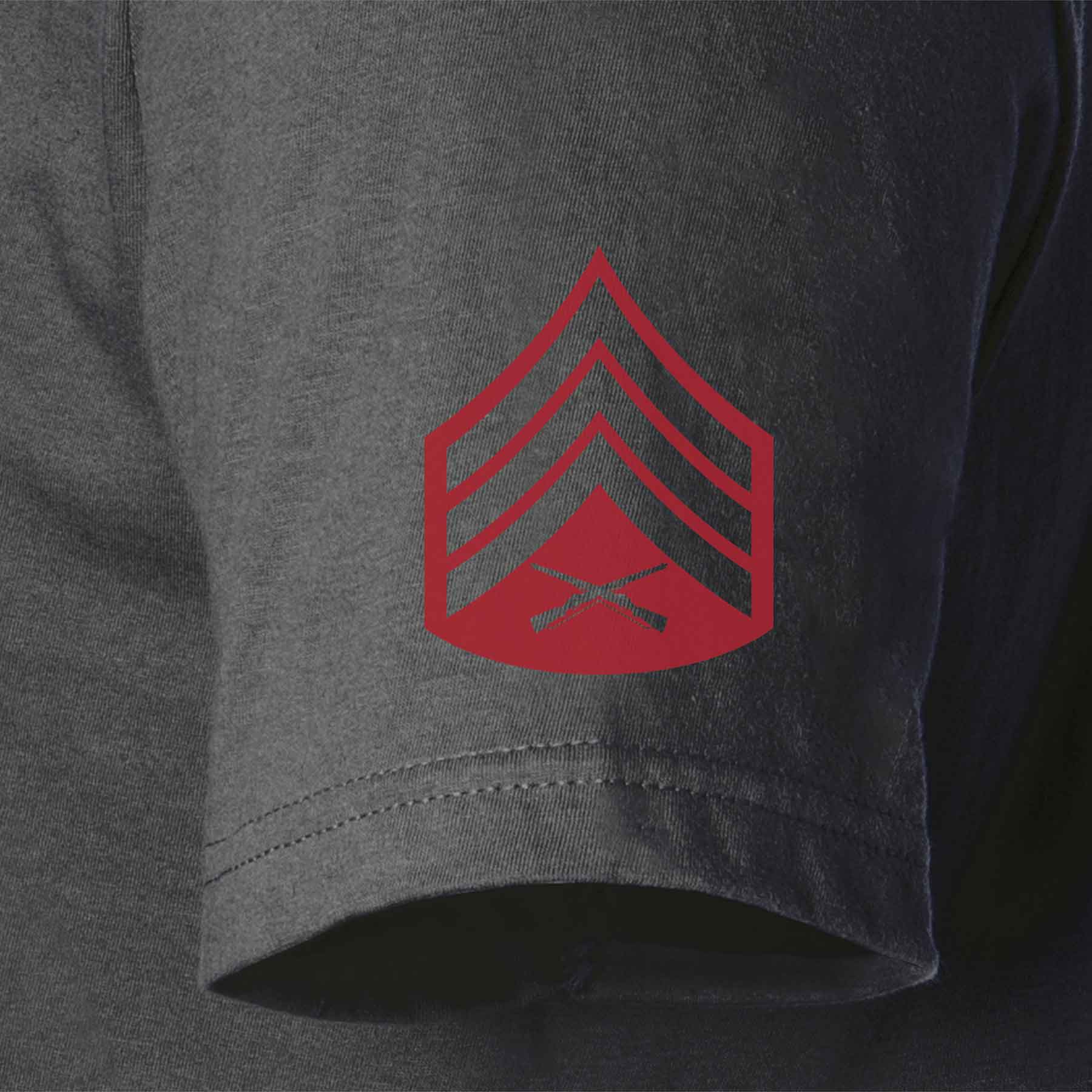 USMC Personalized Conflict and Rank T-shirt - Left Chest - Image 16