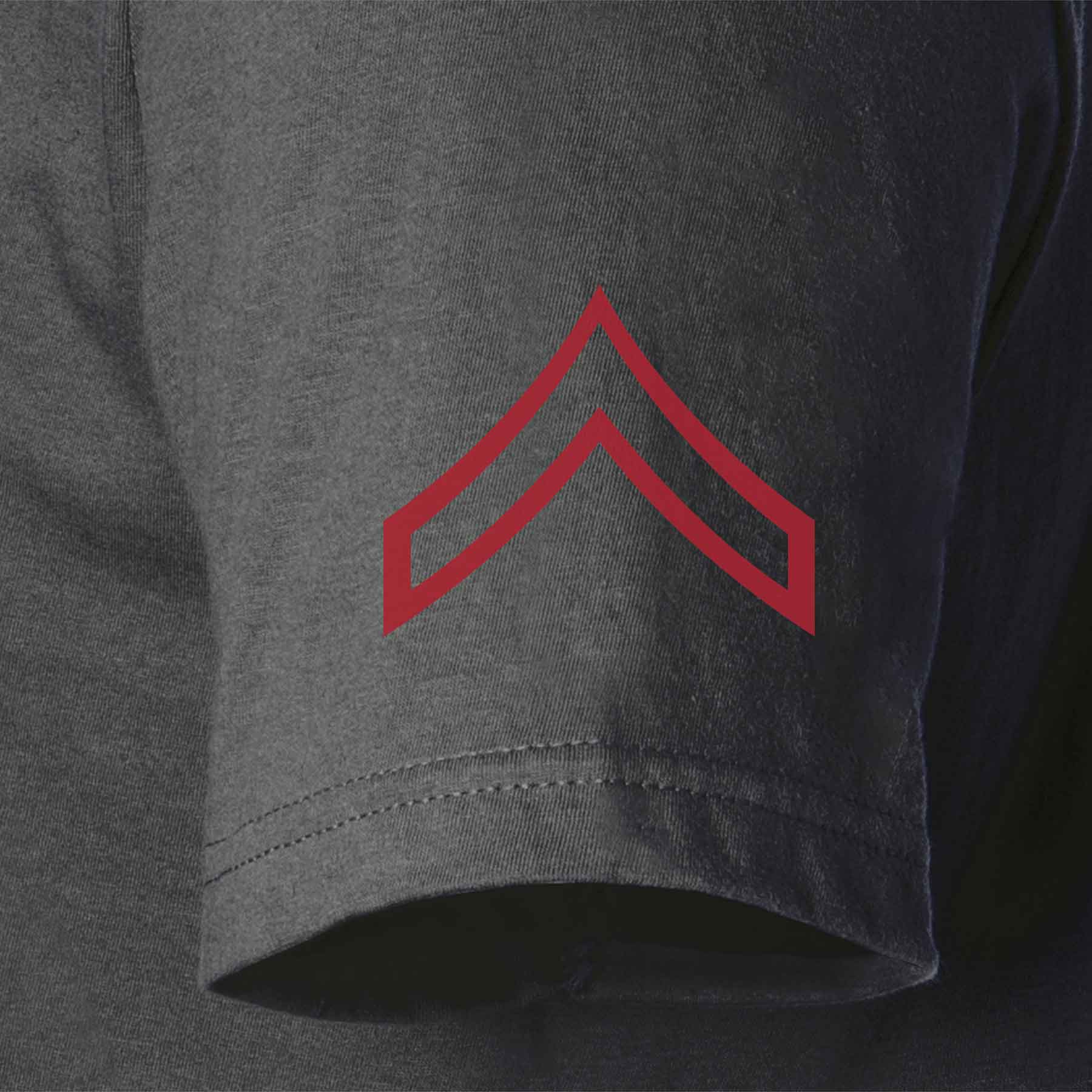 USMC Personalized Conflict and Rank T-shirt - Left Chest - Image 8