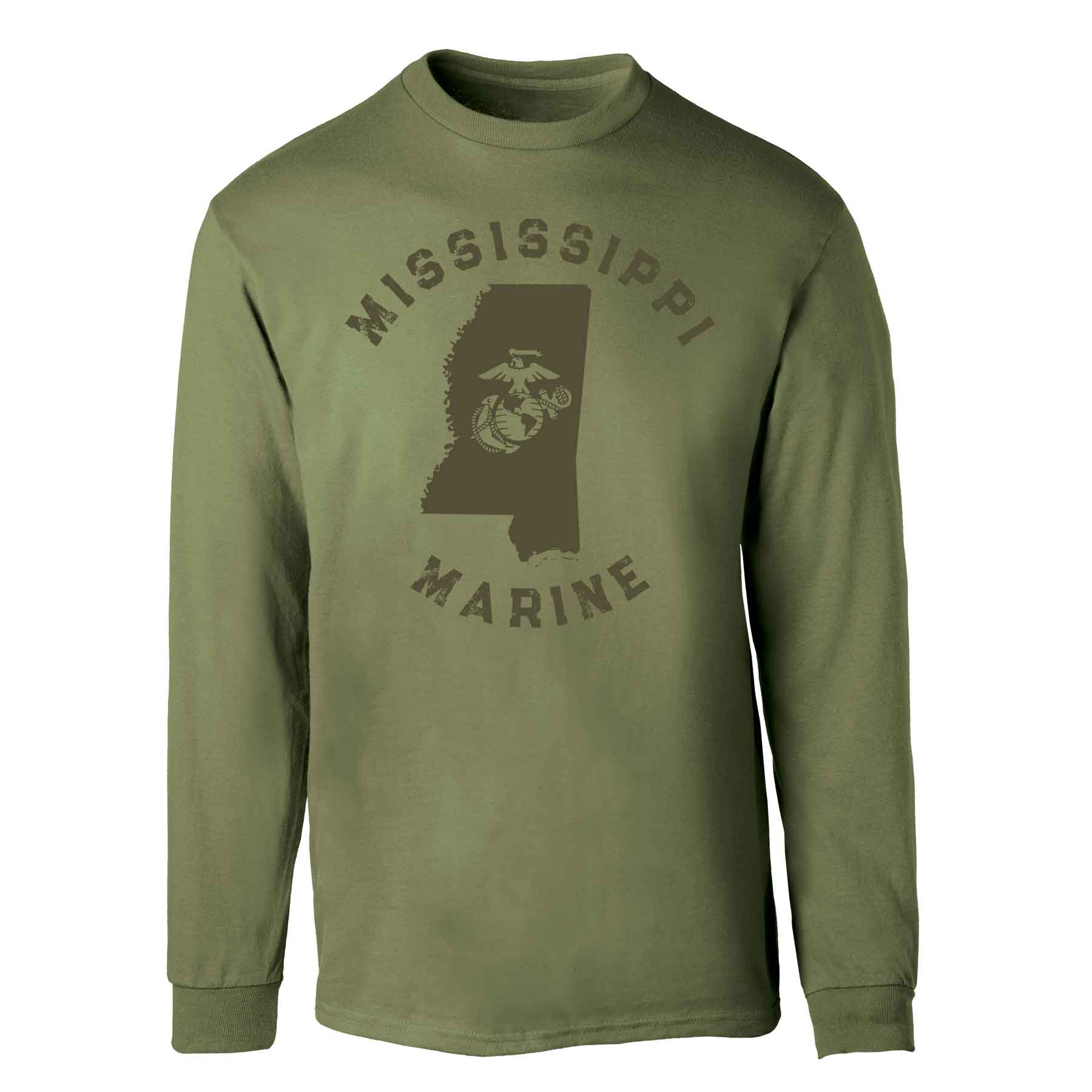 Choose Your State Long Sleeve - OD Green - Image 26