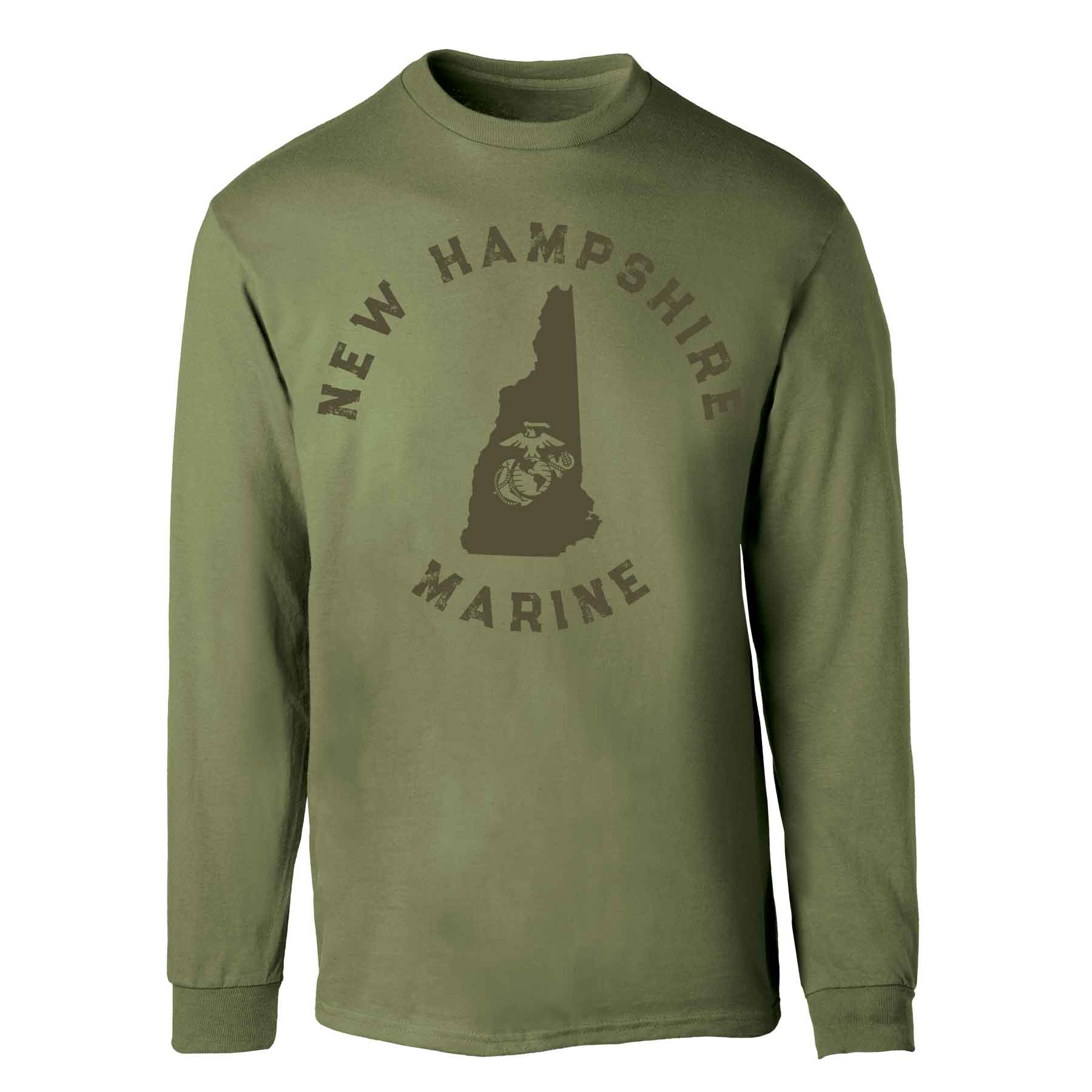 Choose Your State Long Sleeve - OD Green - Image 31