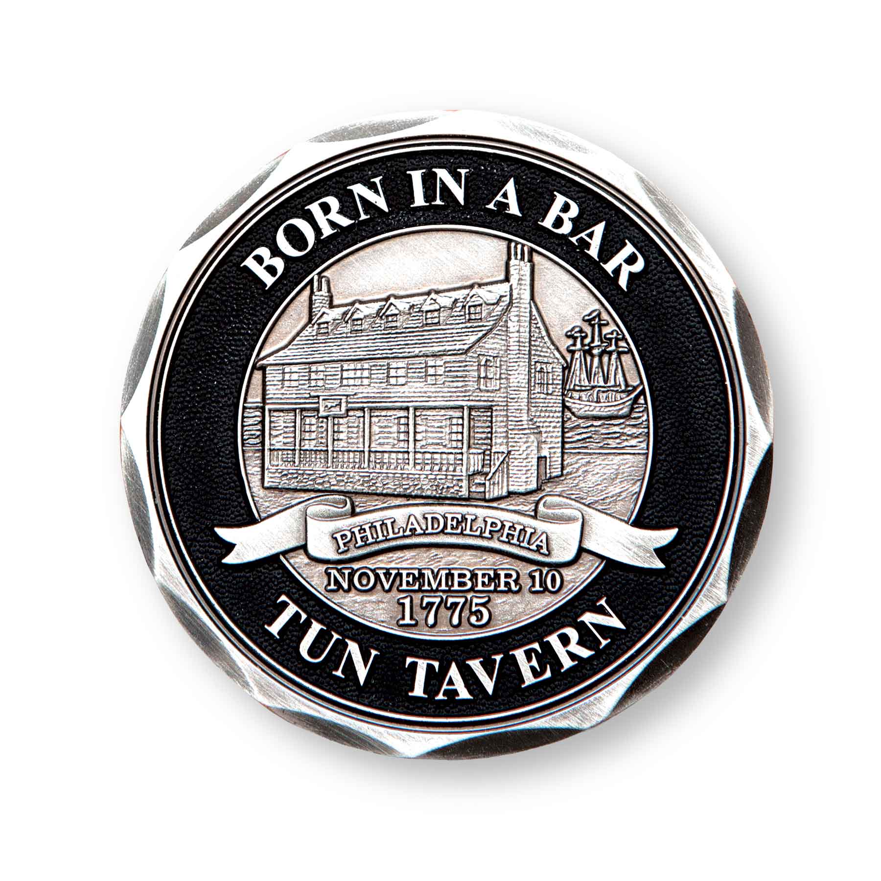 Tun Tavern Born In A Bar Challenge Coin - Image 2