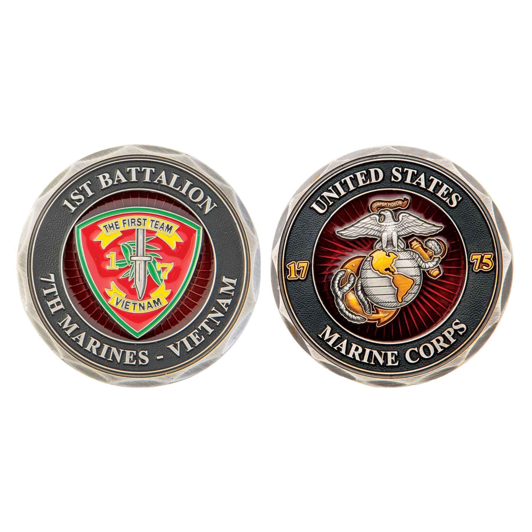 1/7 Vietnam First Team Challenge Coin