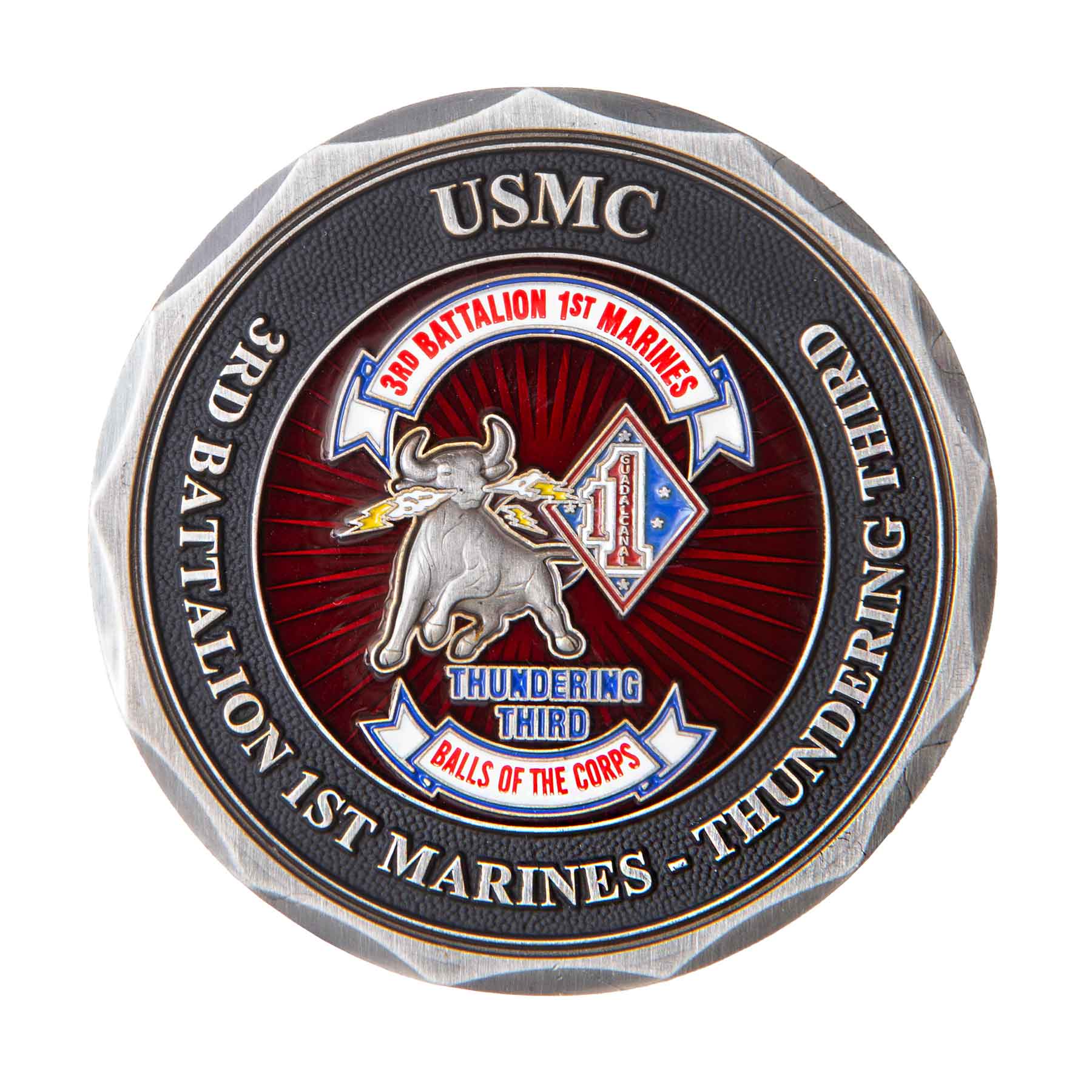 3rd Battalion 1st Marines  Challenge Coin - Image 3