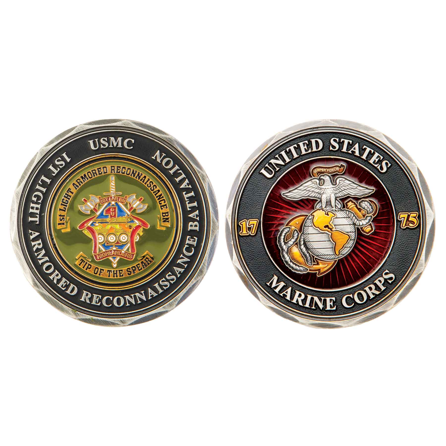 1st LAR Battalion Challenge Coin