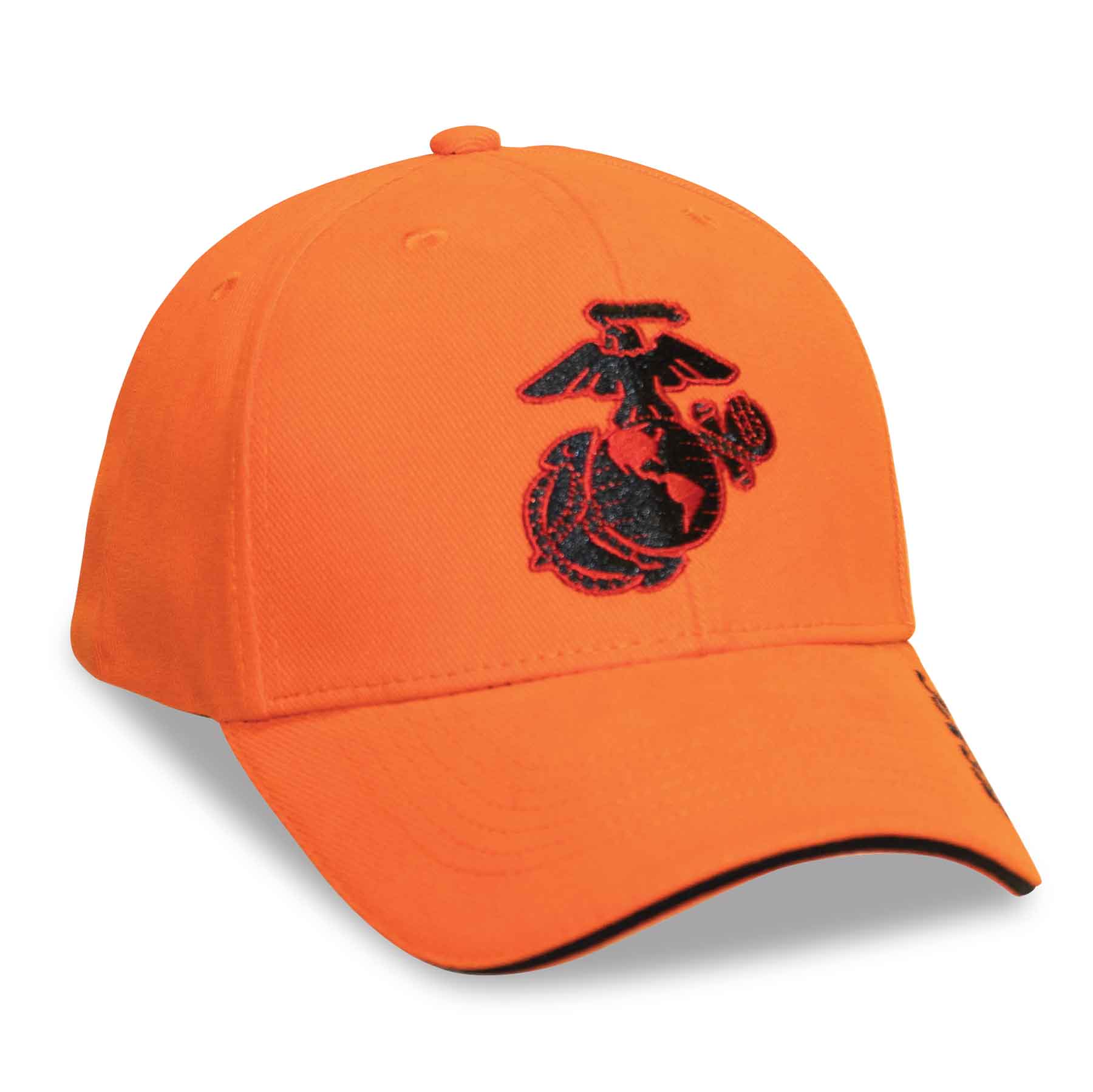 Eagle, Globe, and Anchor USMC Hat – Blaze Orange - Image 6