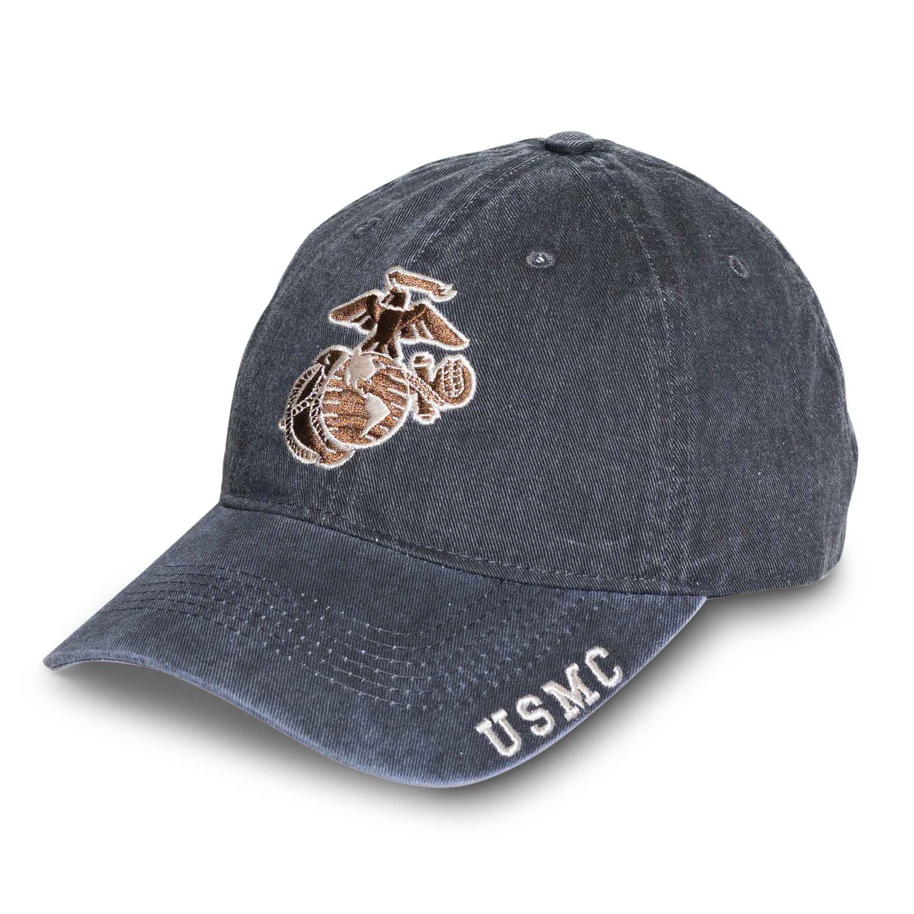 Eagle, Globe, and Anchor USMC Hat – Dark Grey and Copper