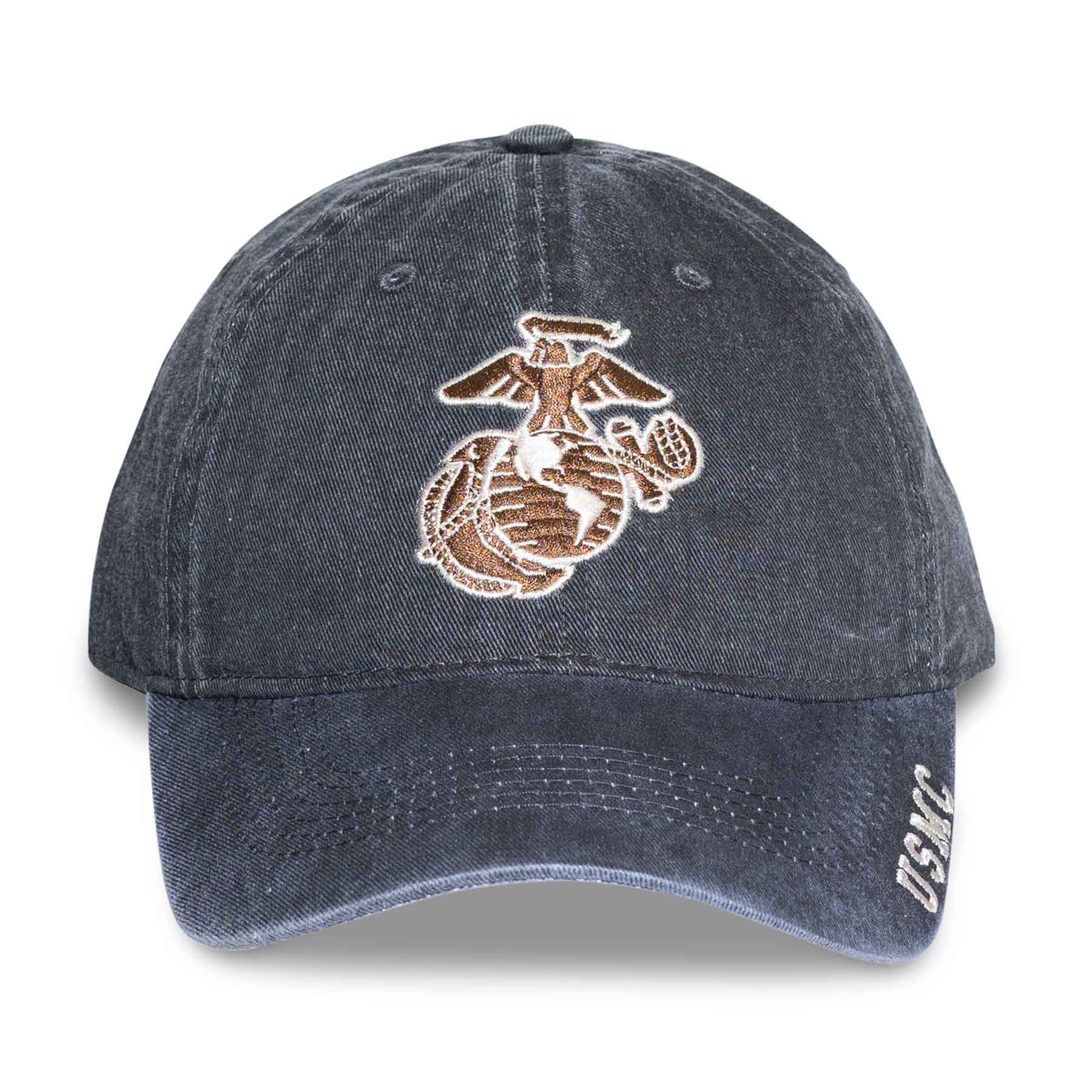 Eagle, Globe, and Anchor USMC Hat – Dark Grey and Copper - Image 4