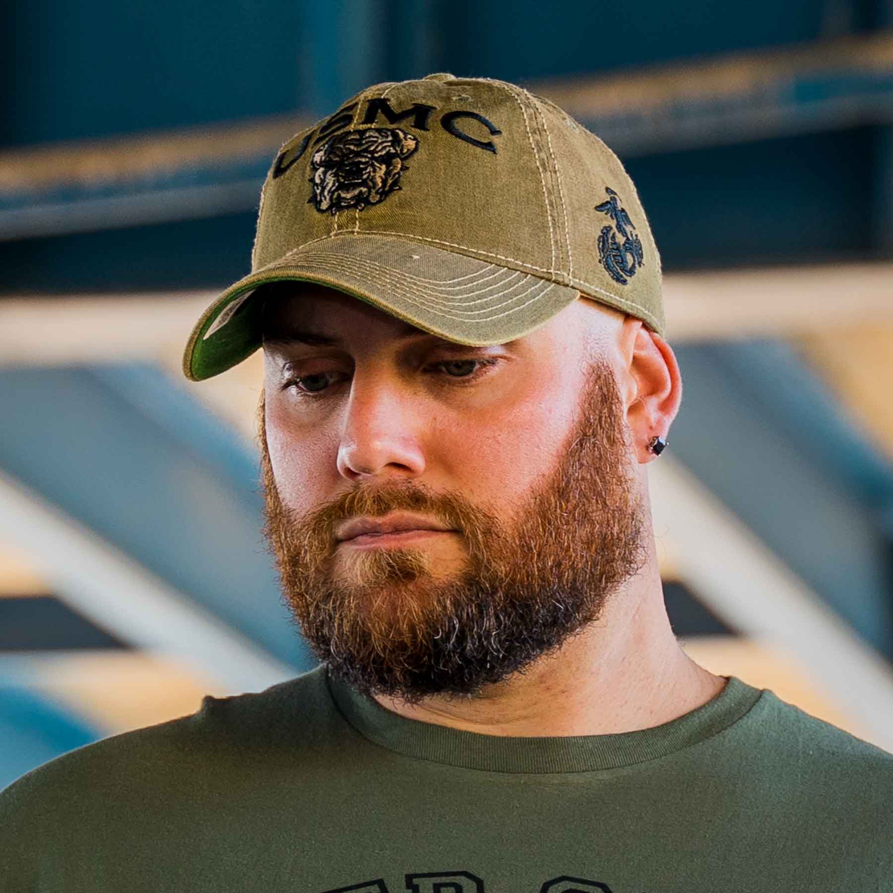 USMC Bulldog Hat – OD Green - Image 2