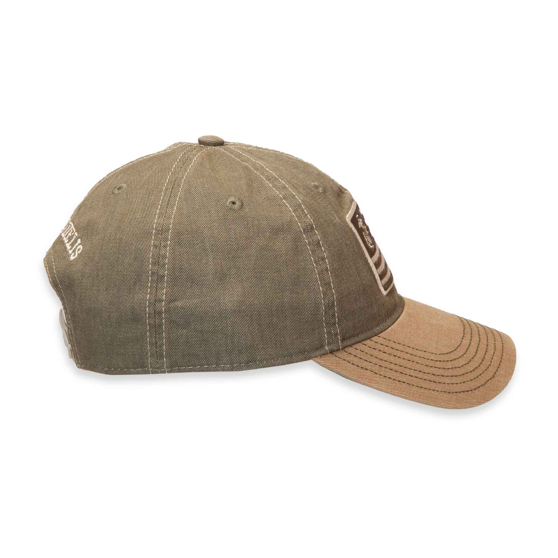 Eagle, Globe, and Anchor Flag Hat – OD green and Brown - Image 4