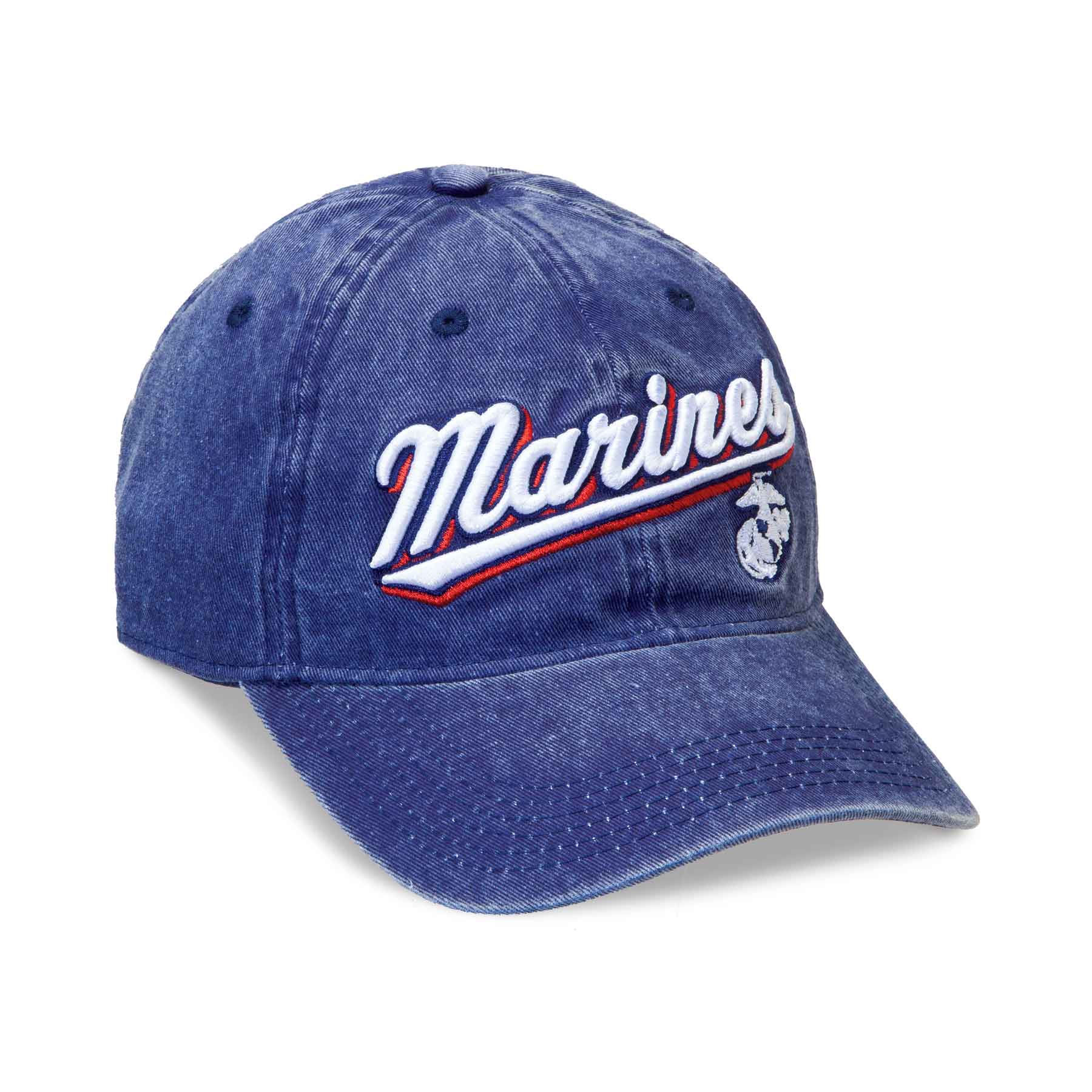 Marines 3D Embroidery Hat- Blue - Image 4