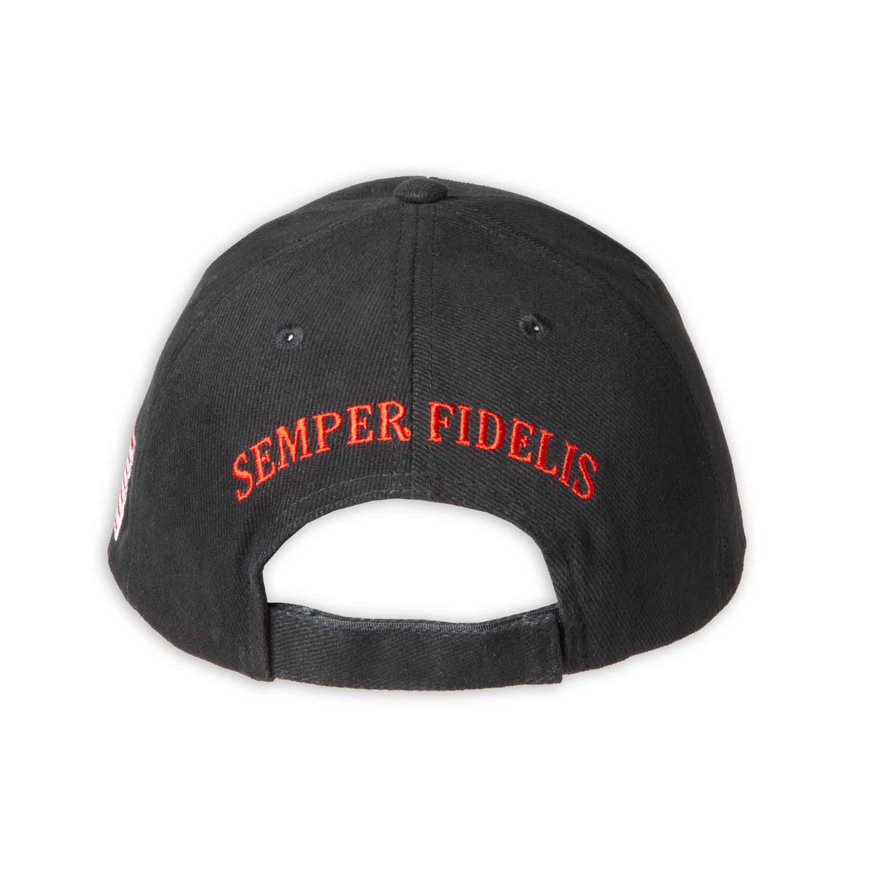 Grumpy Old Marine Choose Your Rank/Logo Hat- Black - Image 2