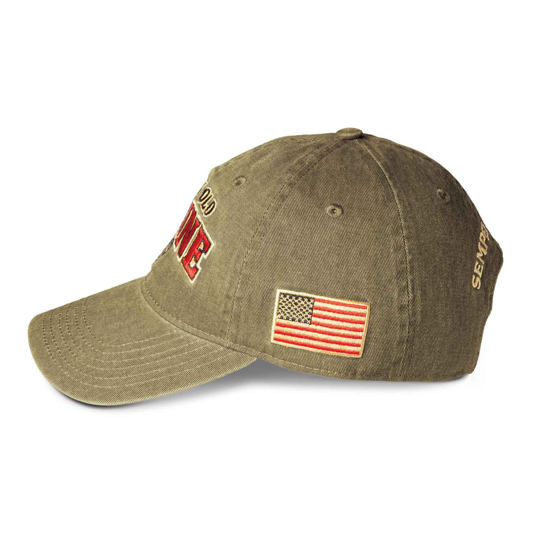 Grumpy Old Marine Hat- OD Green - Image 5