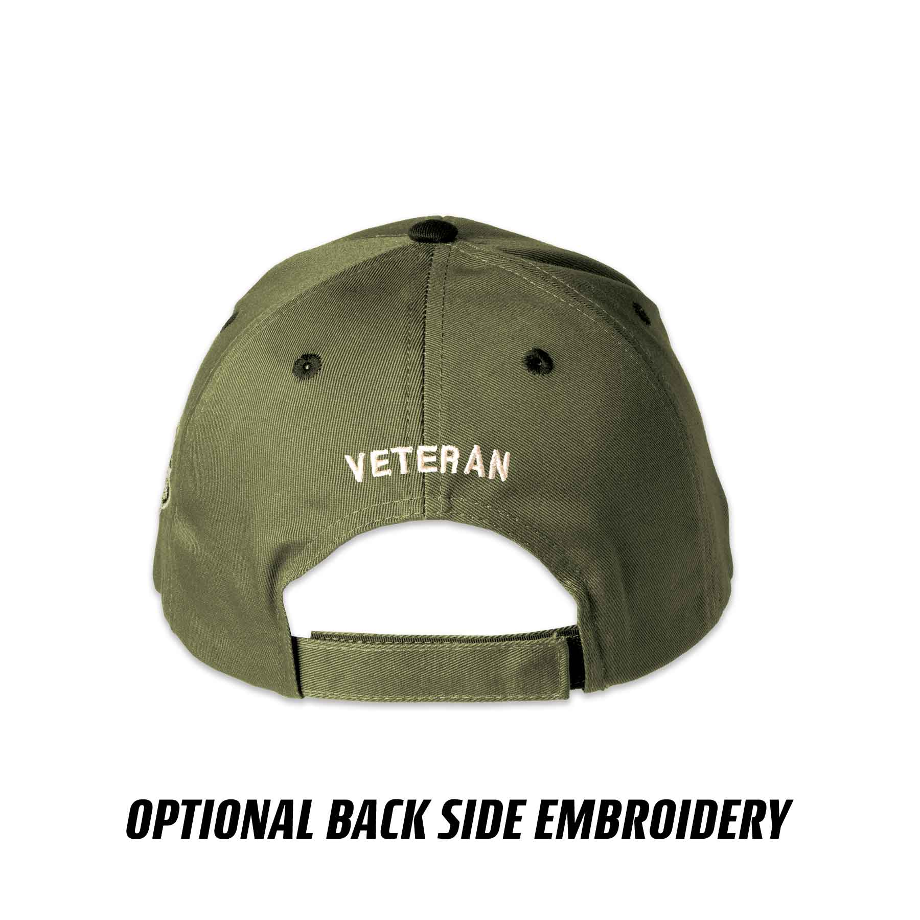 MCRD San Diego Choose Your Rank/Logo Hat in OD Green - Image 9