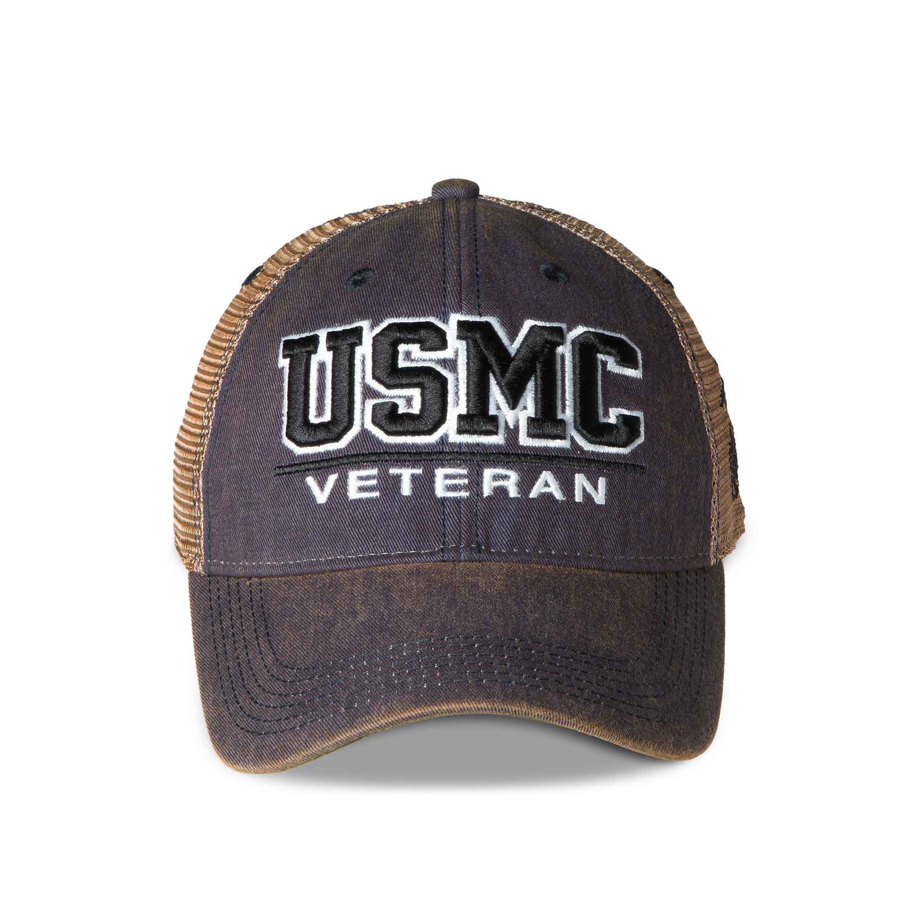 USMC Veteran Mesh Back Hat - Navy - Image 3
