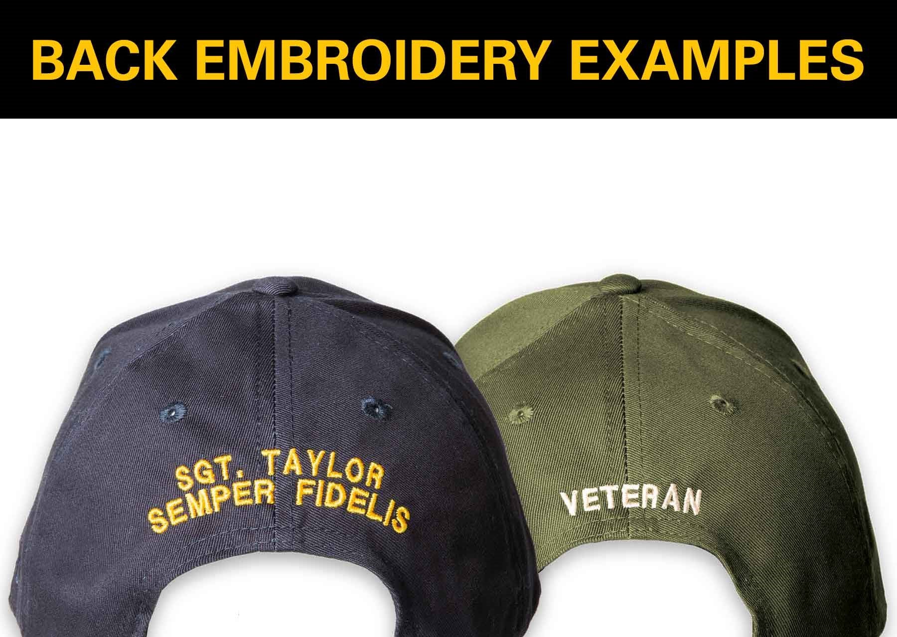 MCRD San Diego Choose Your Rank/Logo Hat in OD Green - Image 11