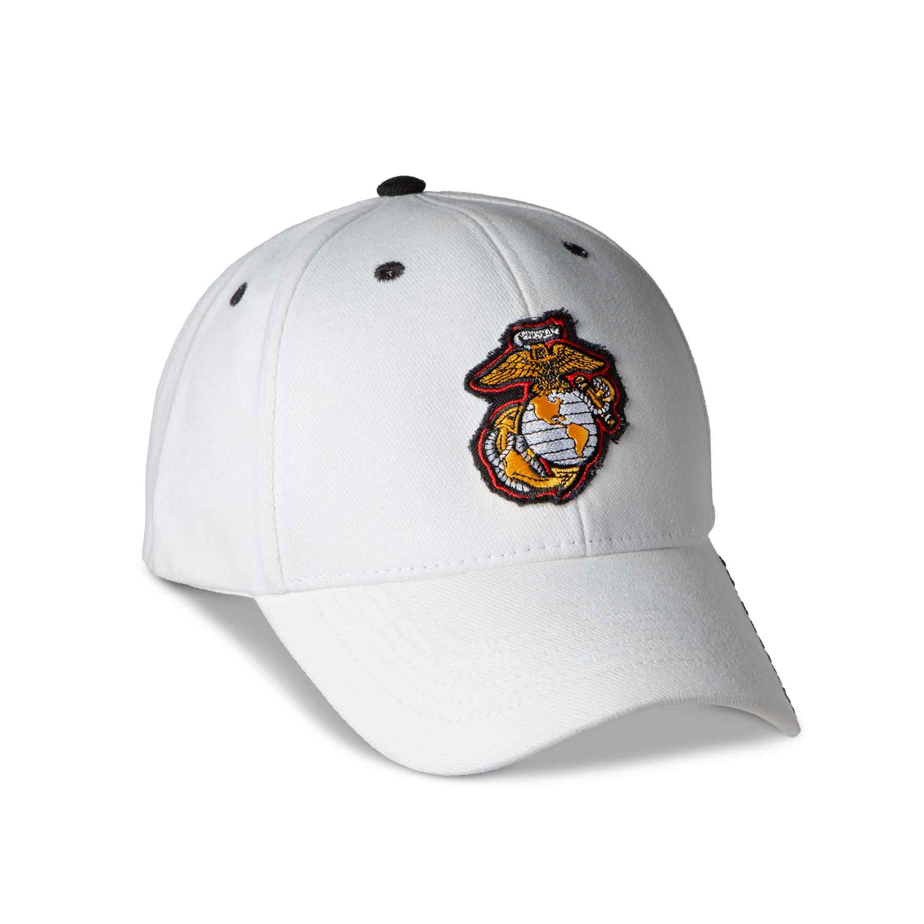 USMC Veteran Choose Your Rank Hat - White - Image 3