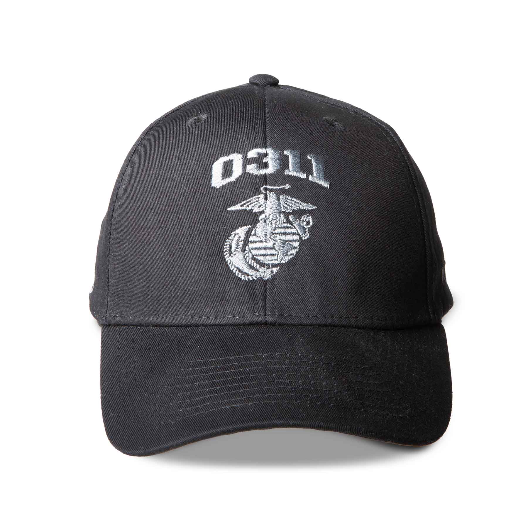 Marine Corps MOS Embroidered Cover - Black with Gray - Image 8