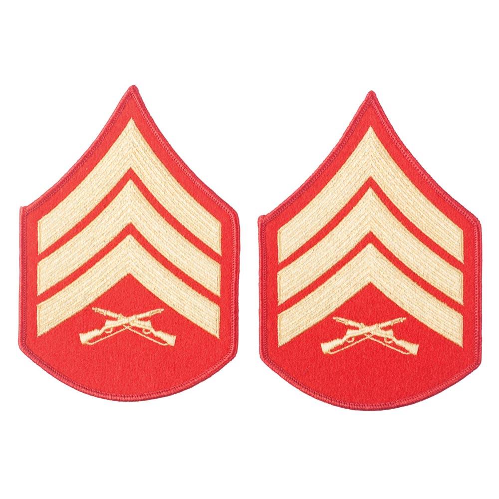 Gold on Red Female Chevrons - Image 5