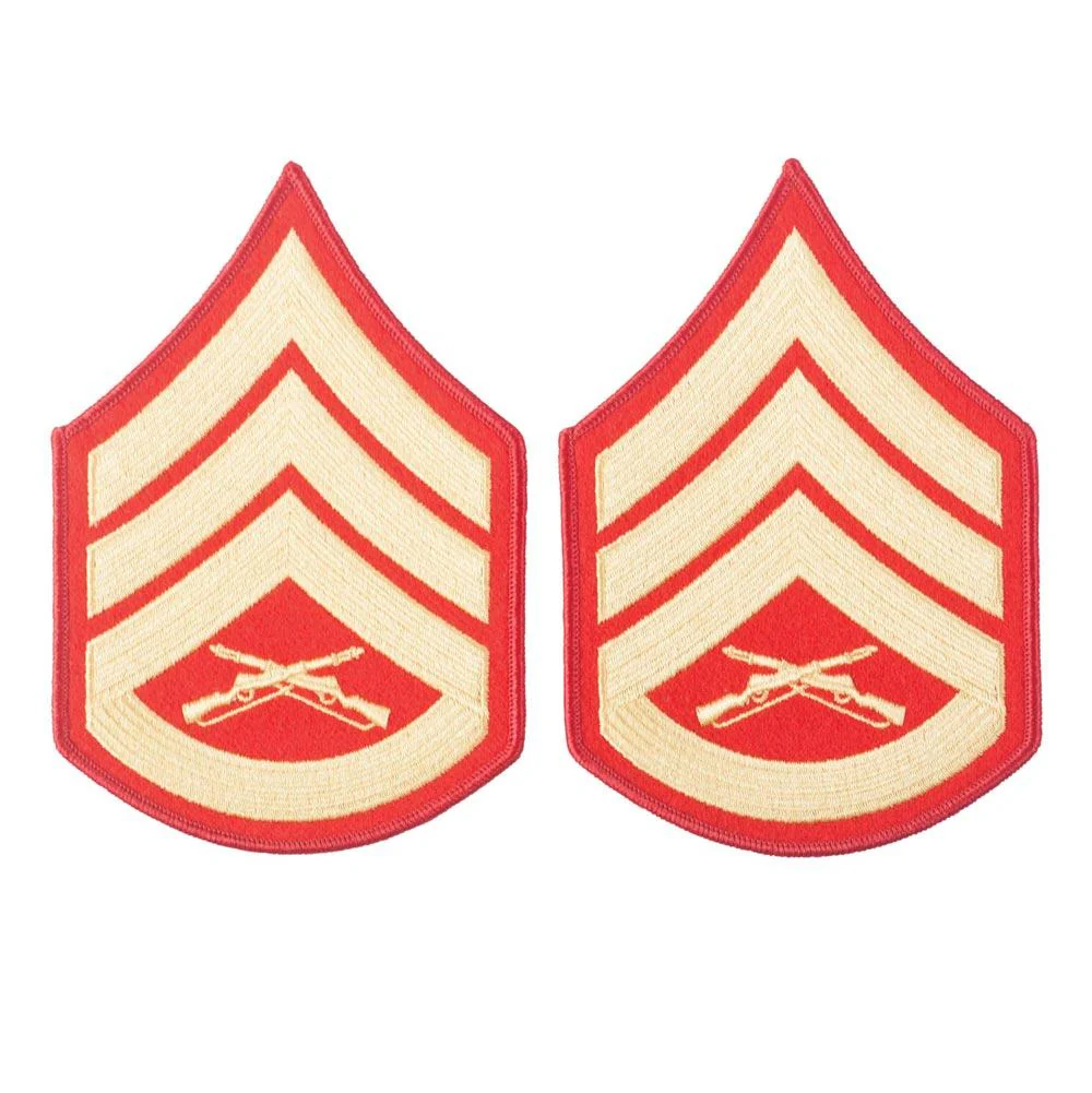 Gold on Red Female Chevrons - Image 6