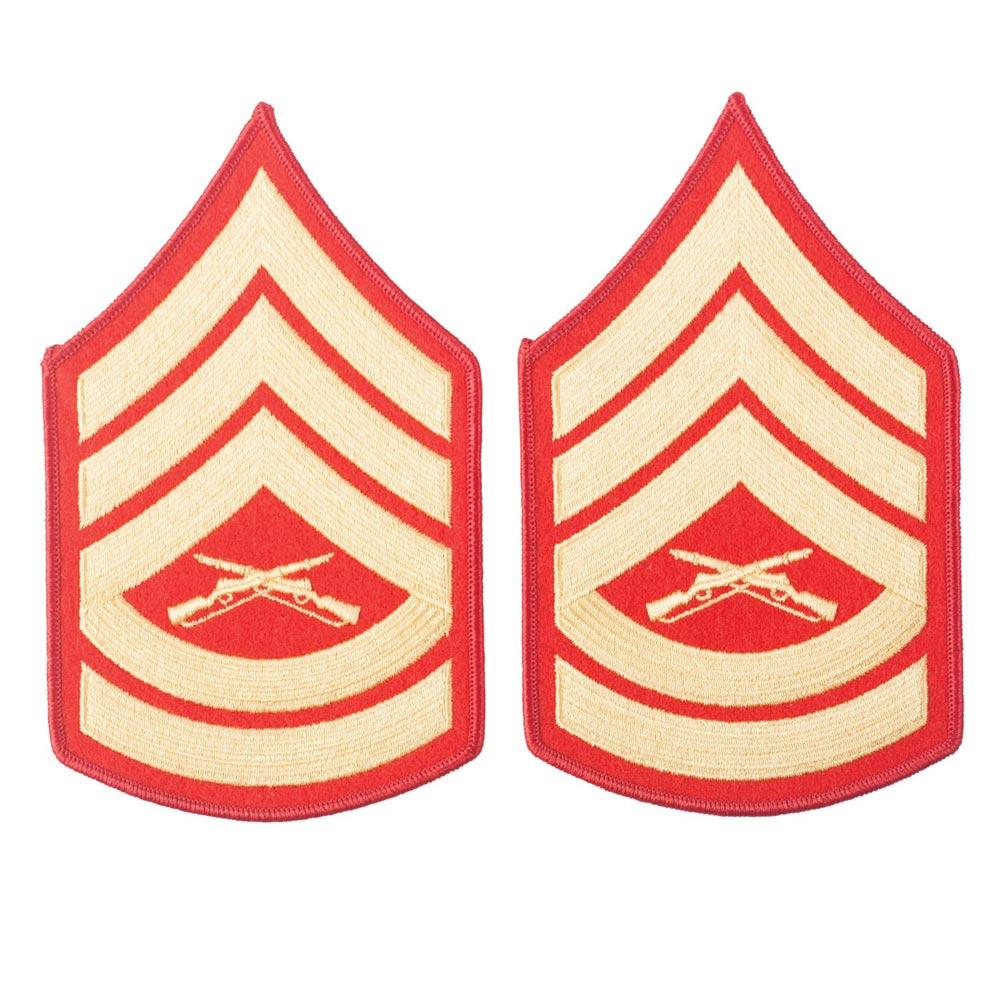 Gold on Red Female Chevrons - Image 7