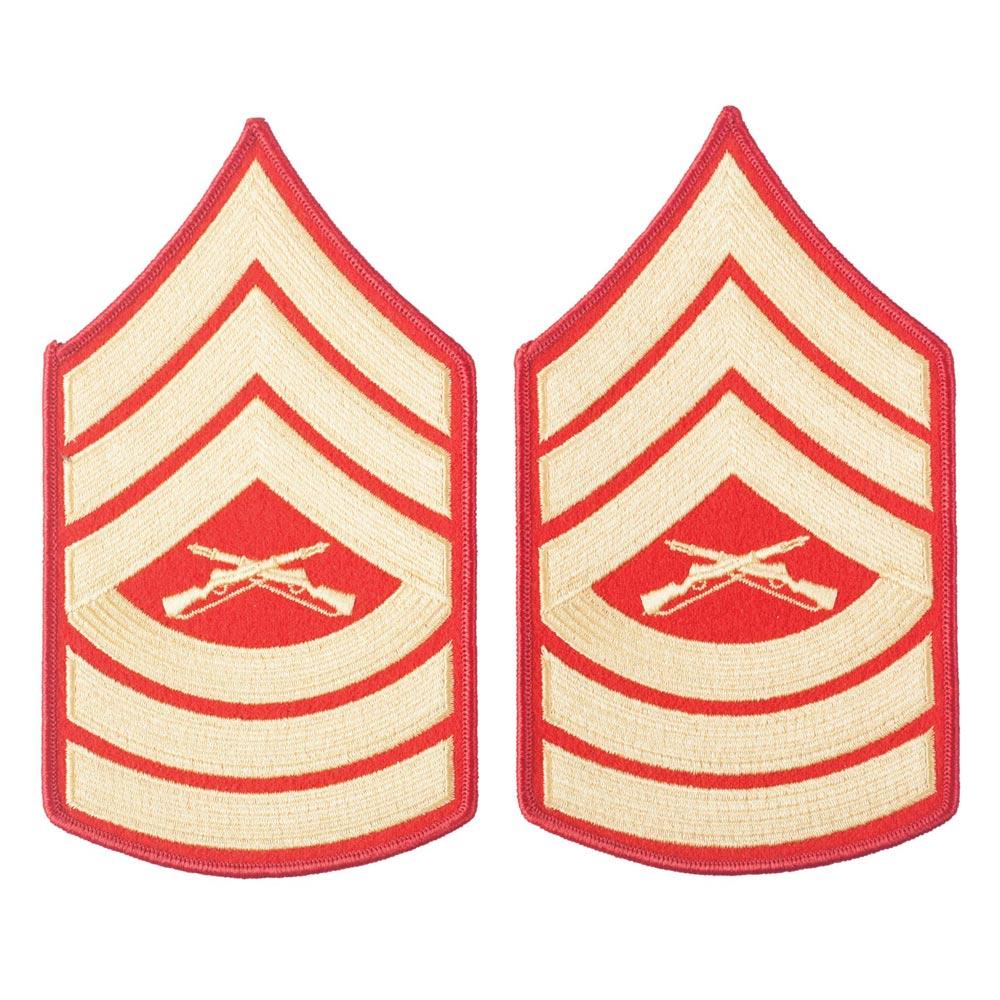 Gold on Red Female Chevrons - Image 8