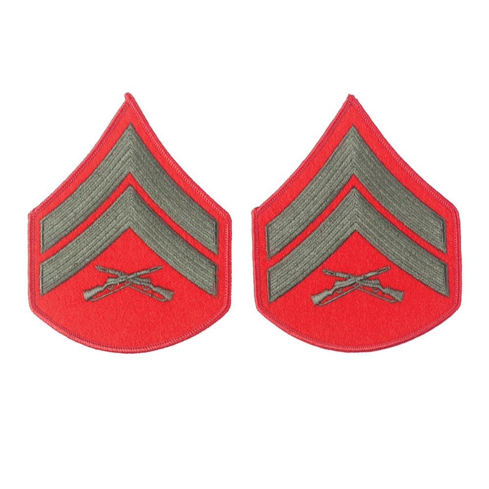 Green on Red Female Chevrons - Image 4
