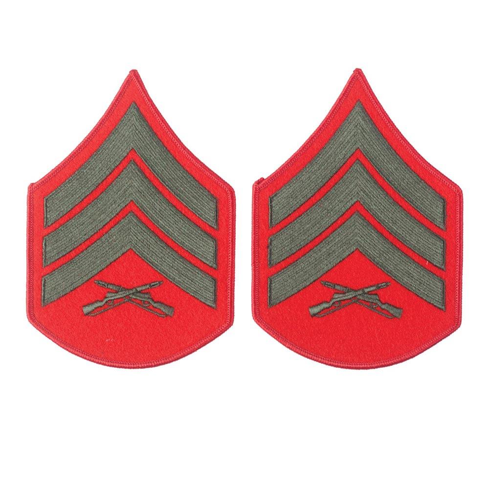 Green on Red Female Chevrons - Image 5