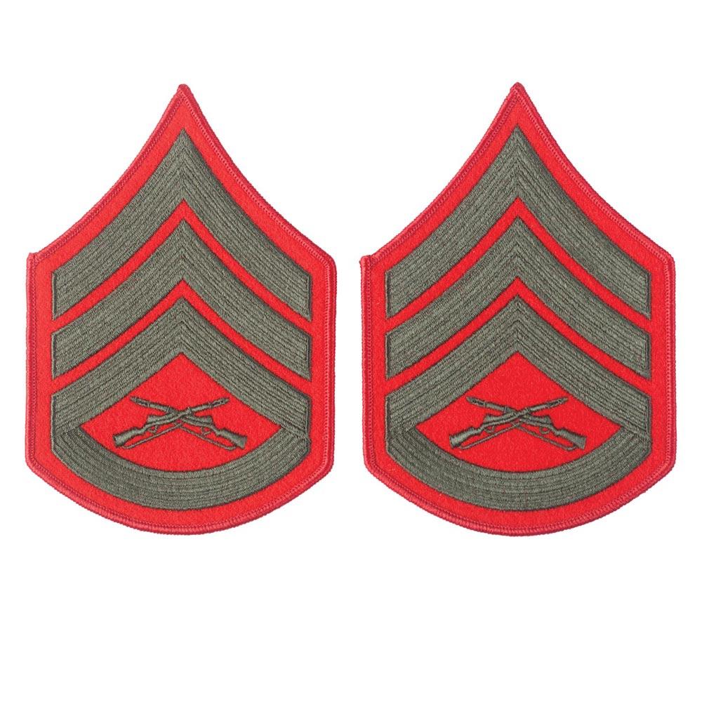 Green on Red Female Chevrons - Image 6