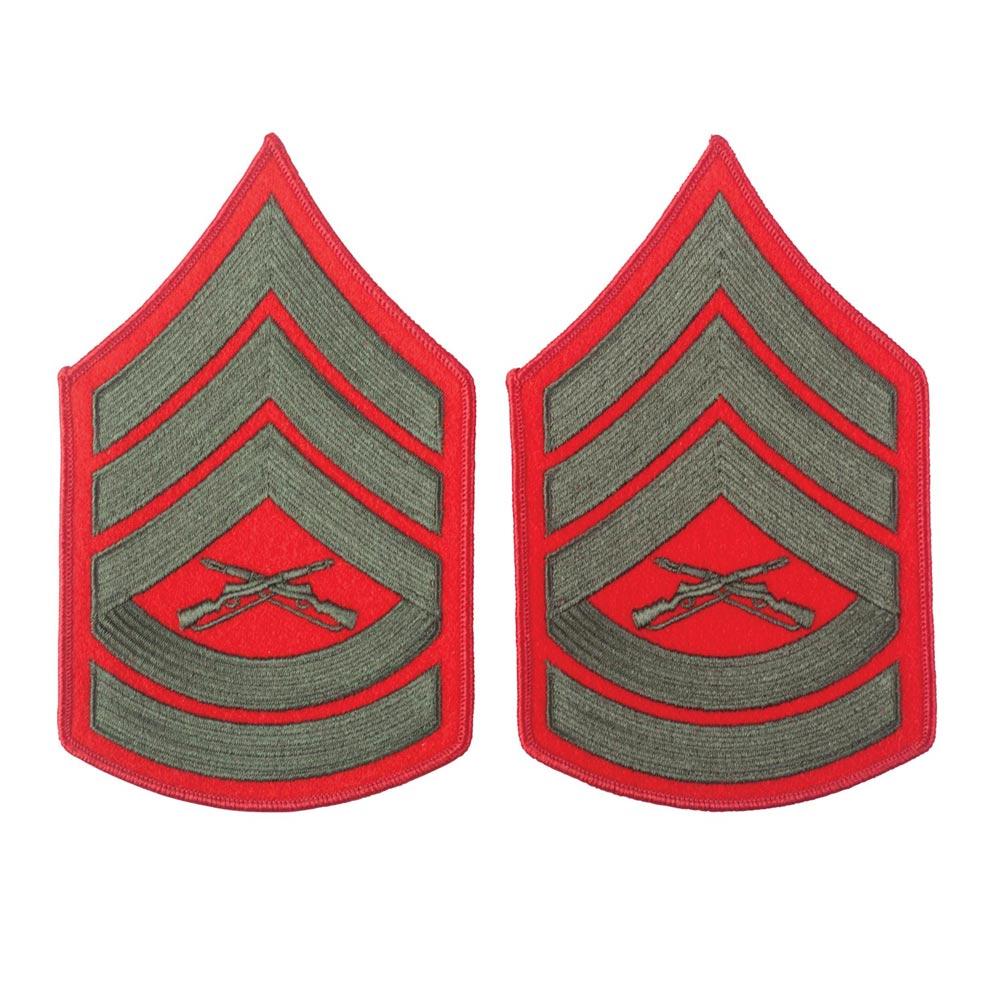 Green on Red Female Chevrons - Image 7