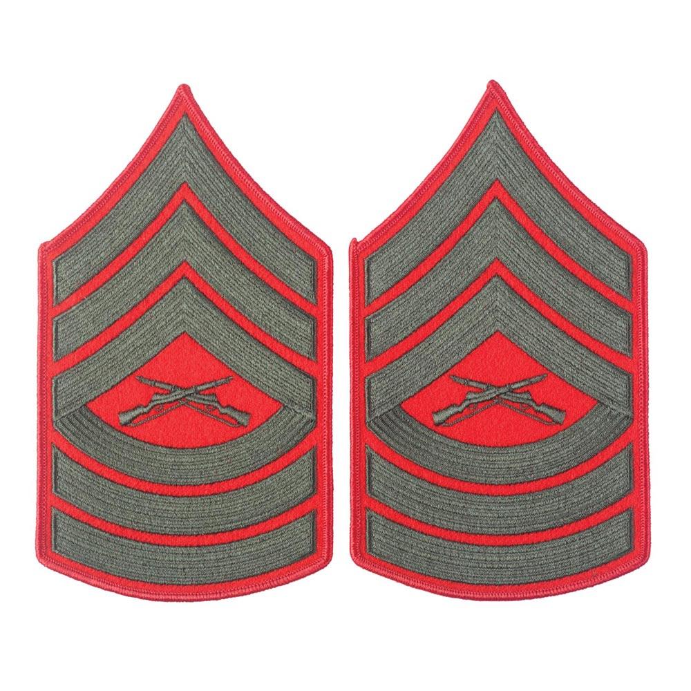 Green on Red Female Chevrons - Image 8