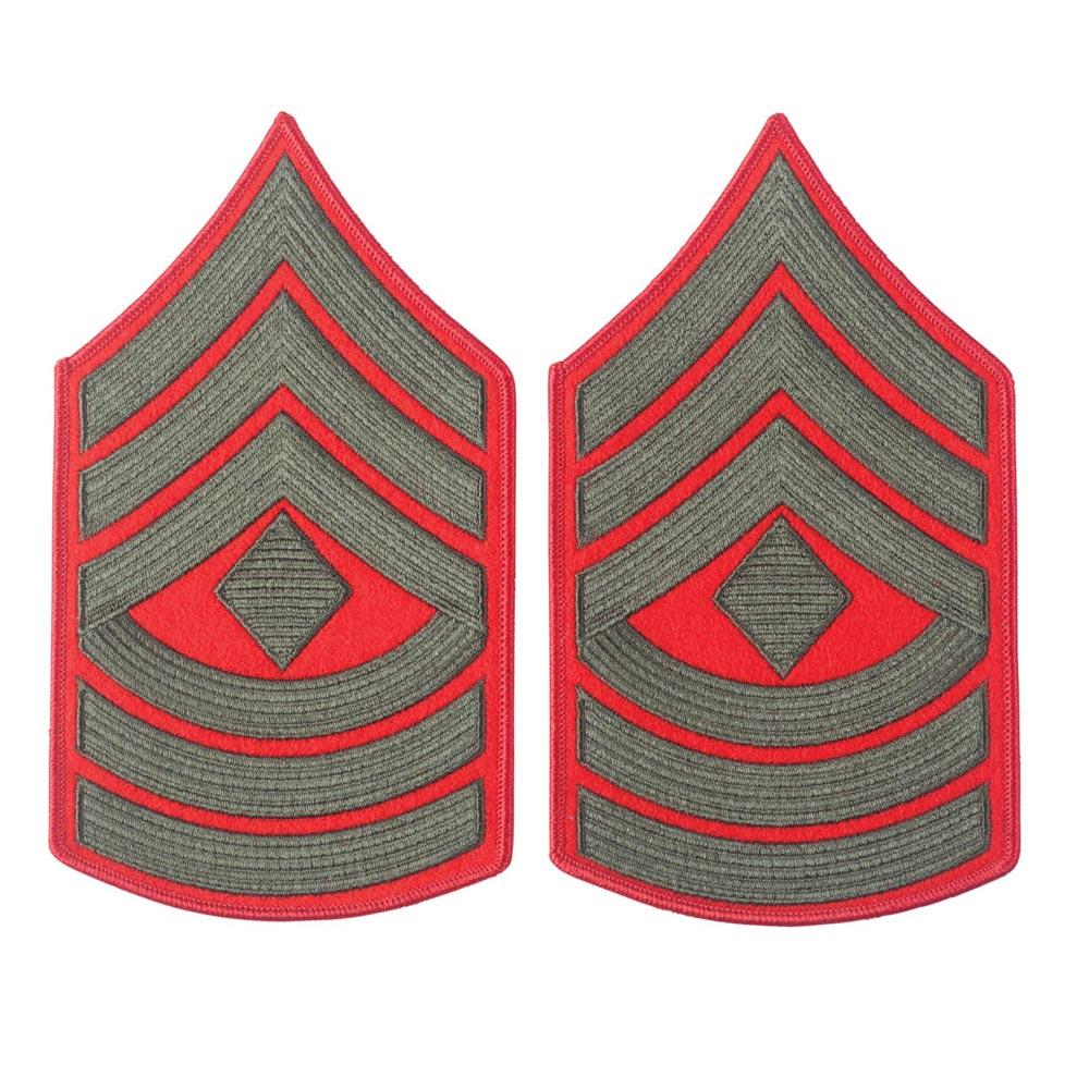 Green on Red Female Chevrons - Image 9