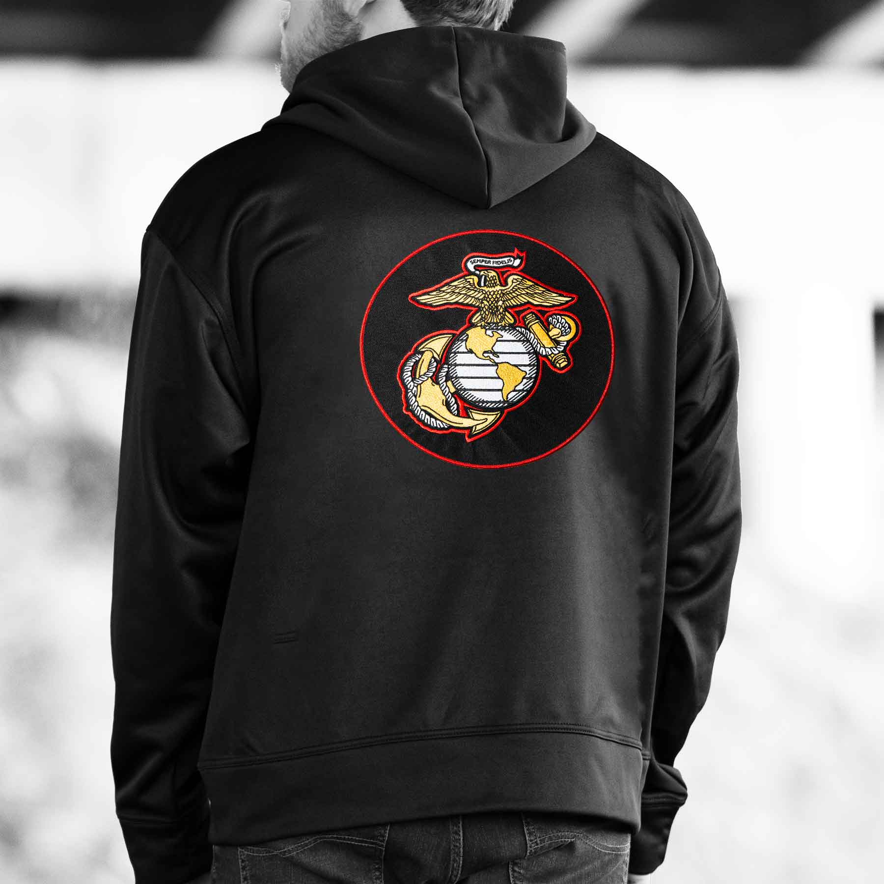 USMC Half Zip Hoodie - Image 5
