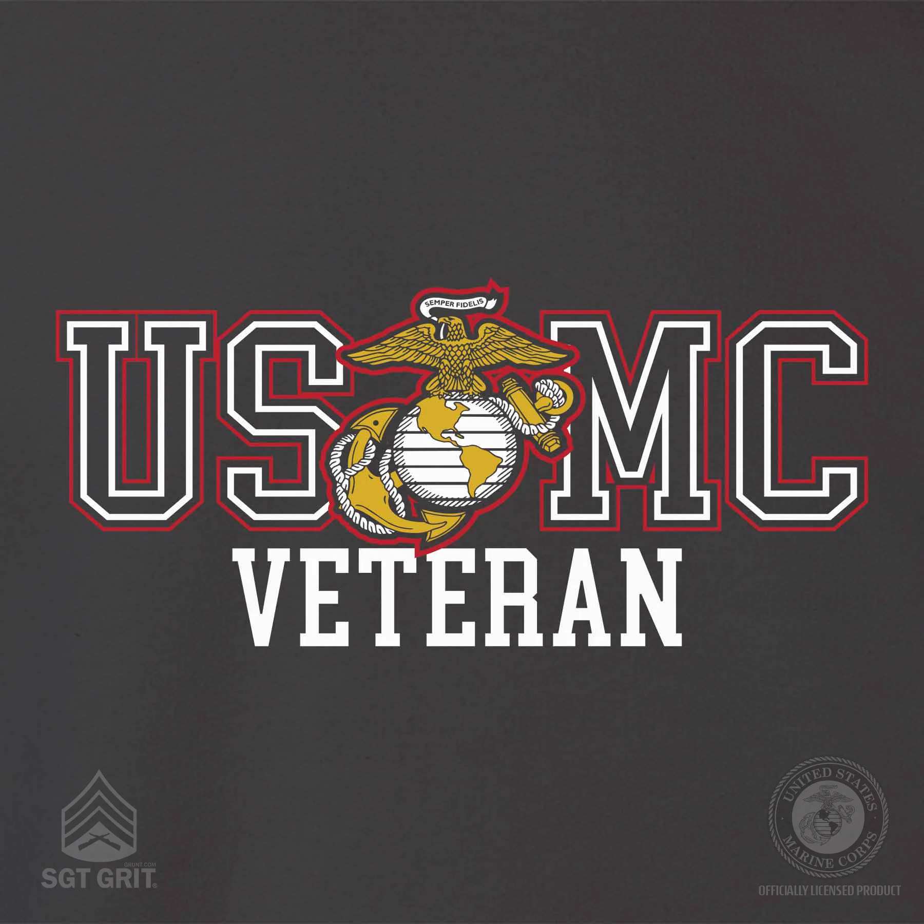 Bold USMC Veteran Hoodie - Image 3