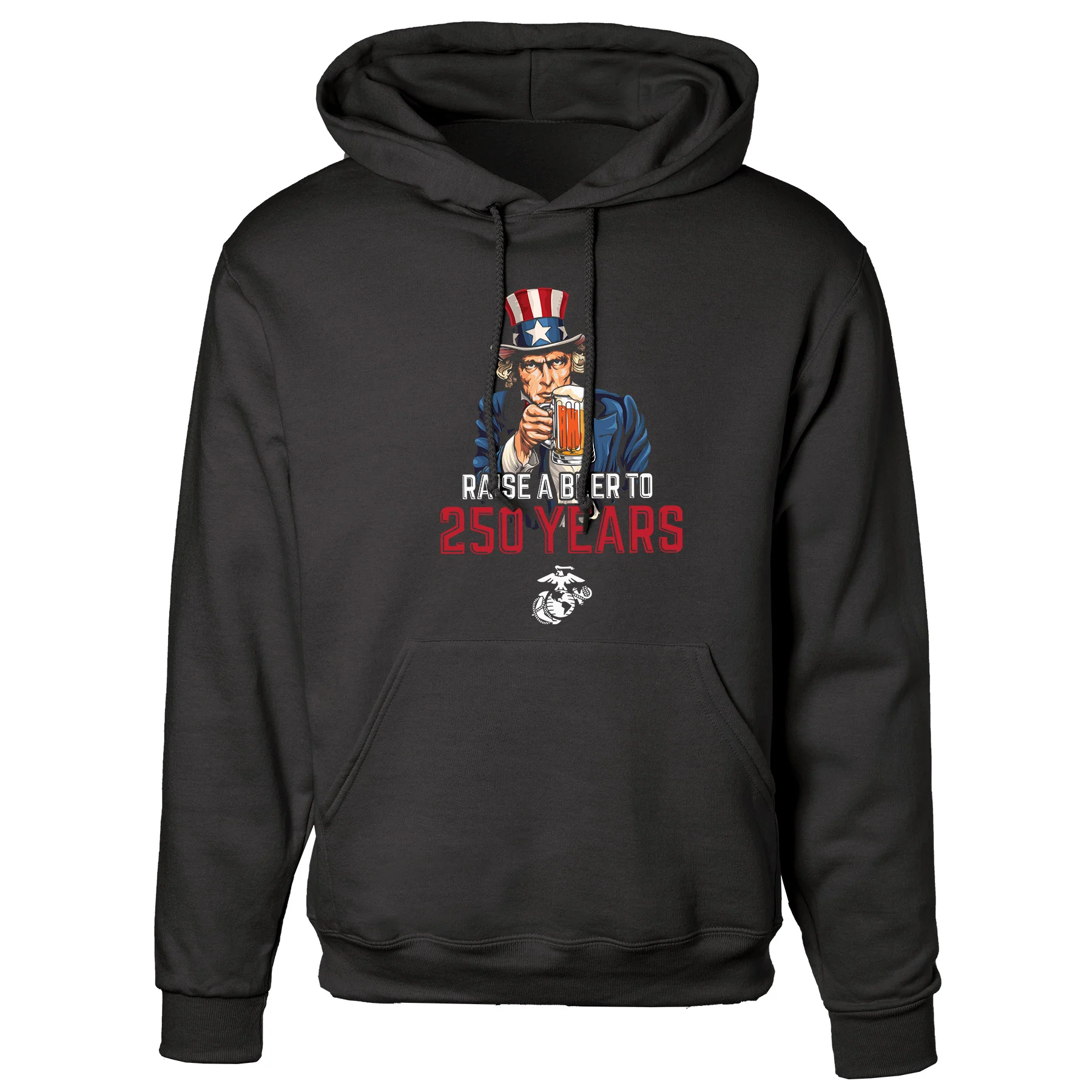 USMC Raise A Beer to 250 Years Hoodie