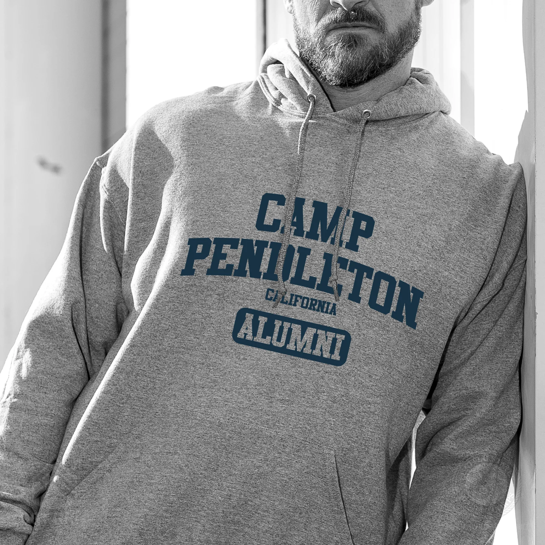 Marine Corps Camp Collegiate Alumni Hoodie - Image 4