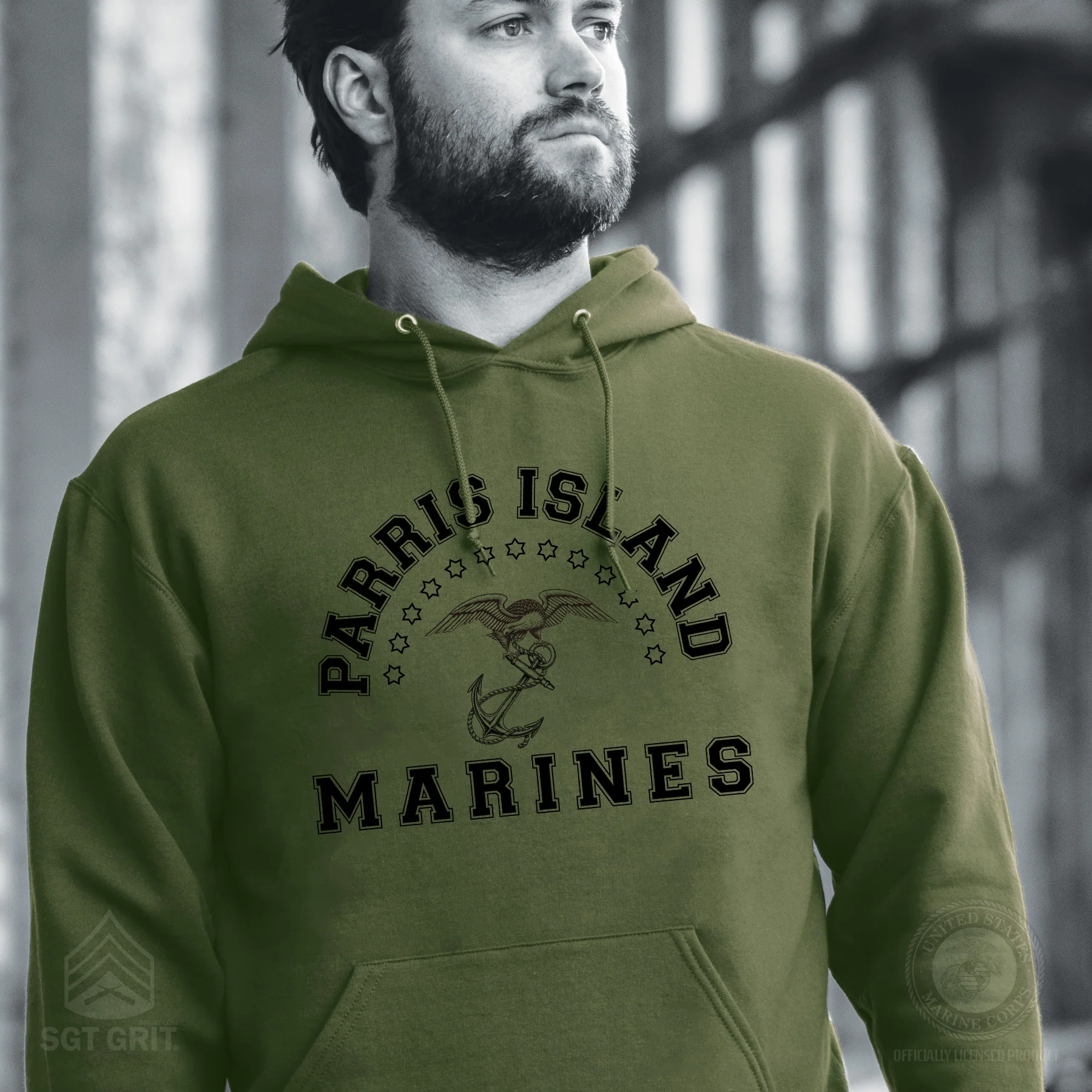 MCRD Vintage Eagle & Anchor Hoodie - Image 10