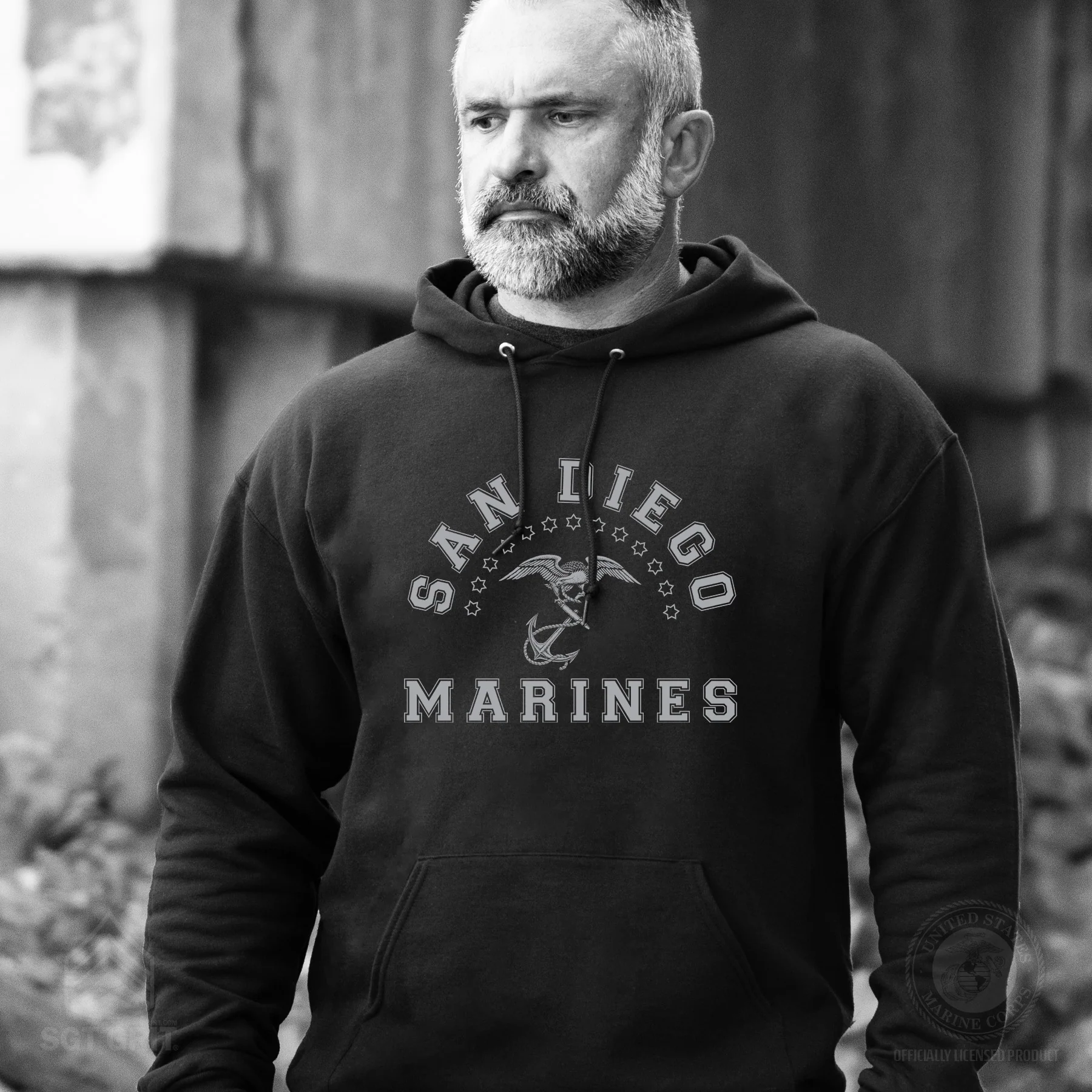 MCRD Vintage Eagle & Anchor Hoodie - Image 17