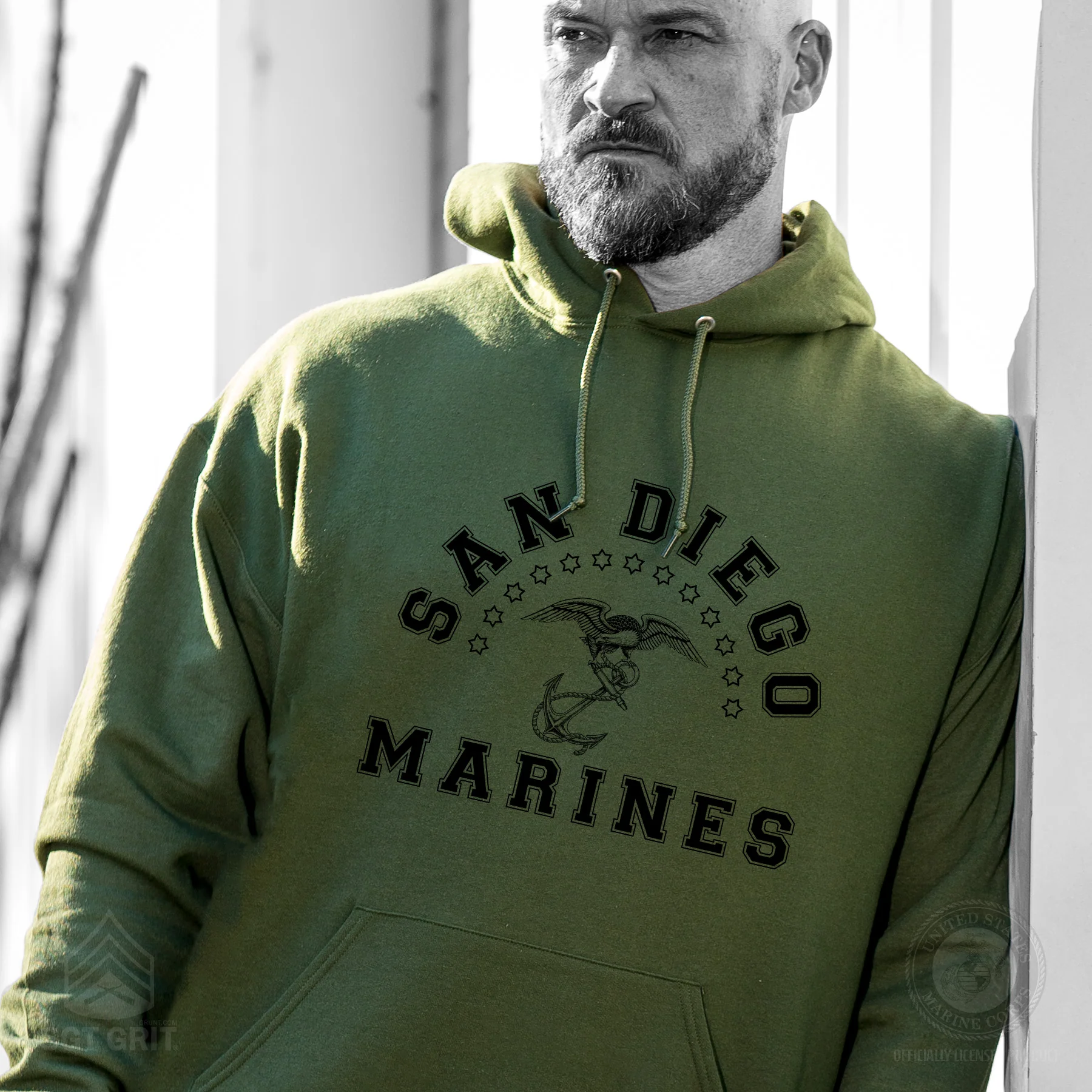 MCRD Vintage Eagle & Anchor Hoodie - Image 20