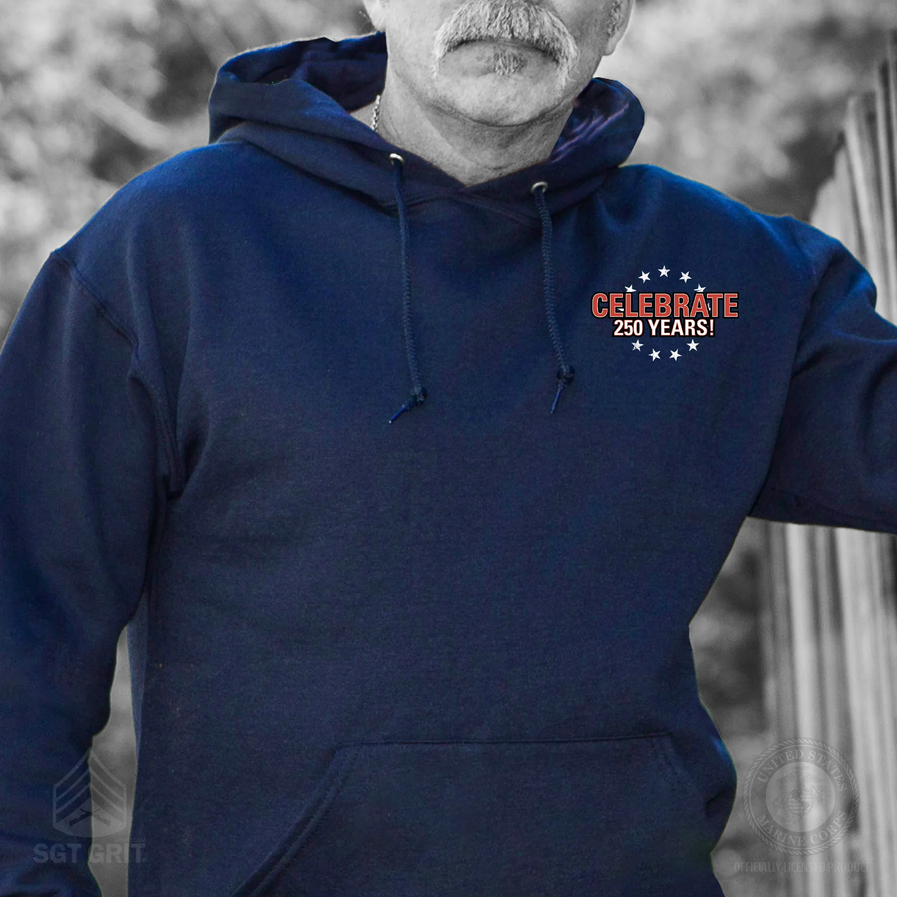 I Want You to Celebrate 250 Years Hoodie- Back Design - Image 7