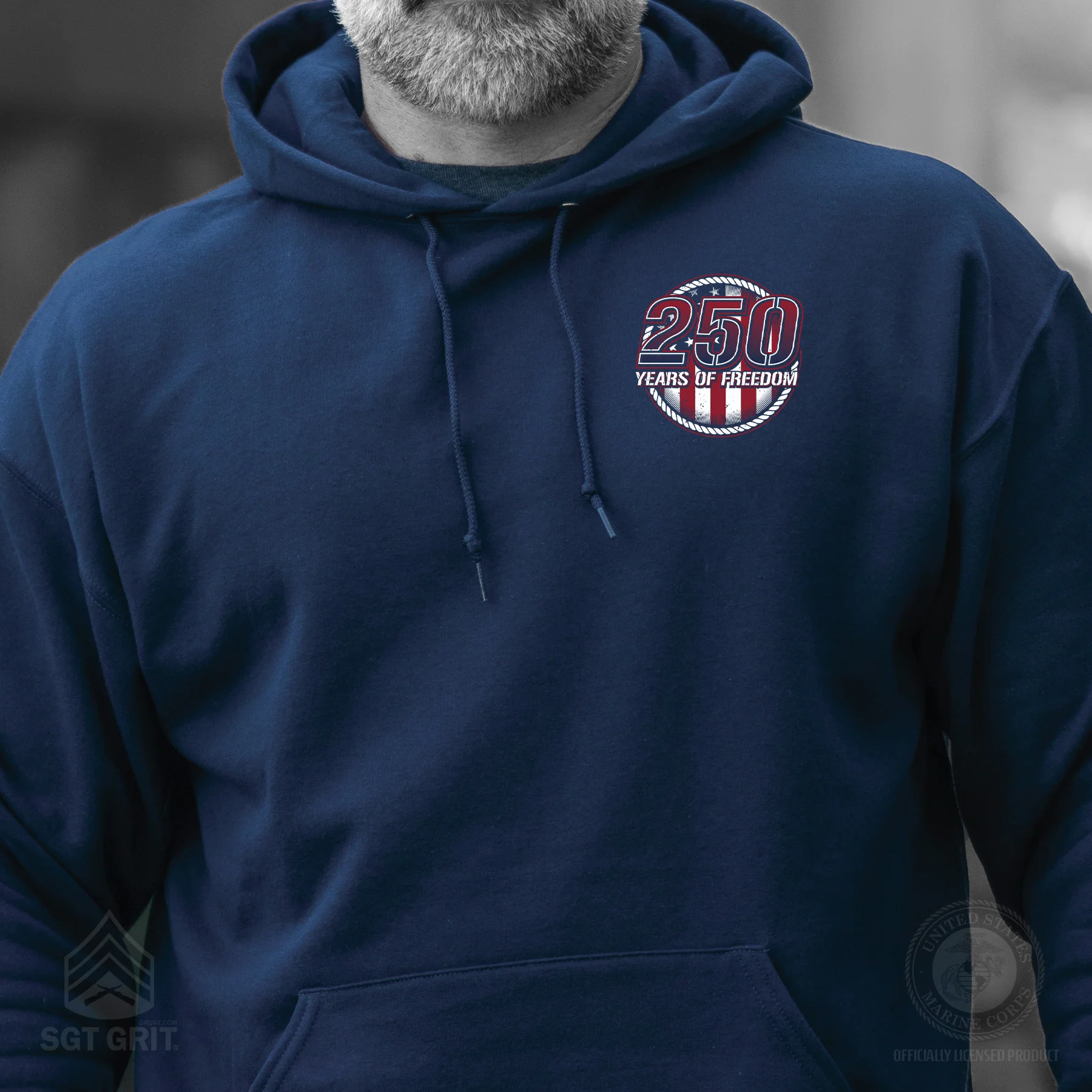 250 Years of Freedom Hoodie - Back Design - Image 2