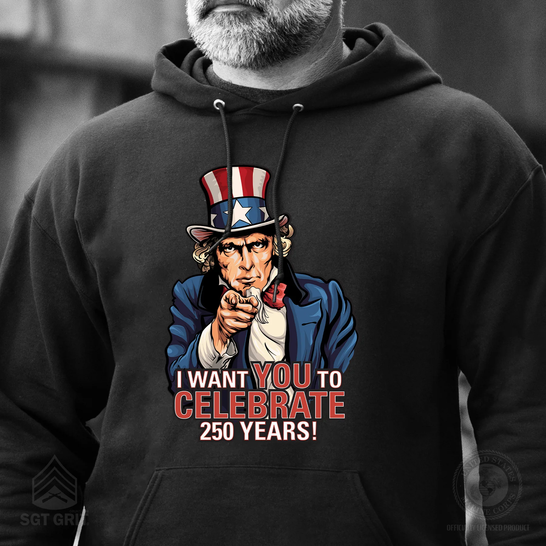 I Want You to Celebrate 250 Years Hoodie - Image 5
