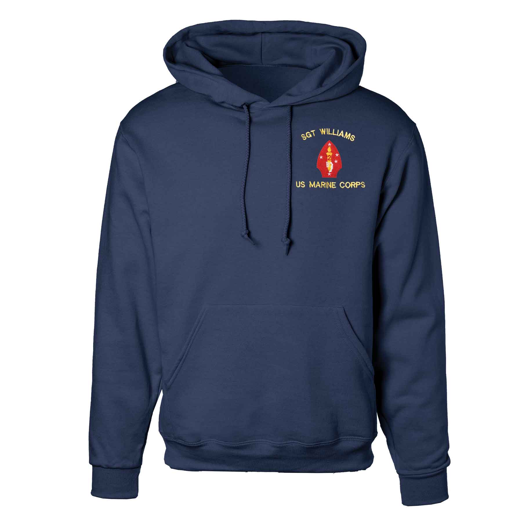 2nd Marine Division Embroidered Hoodie - Image 3