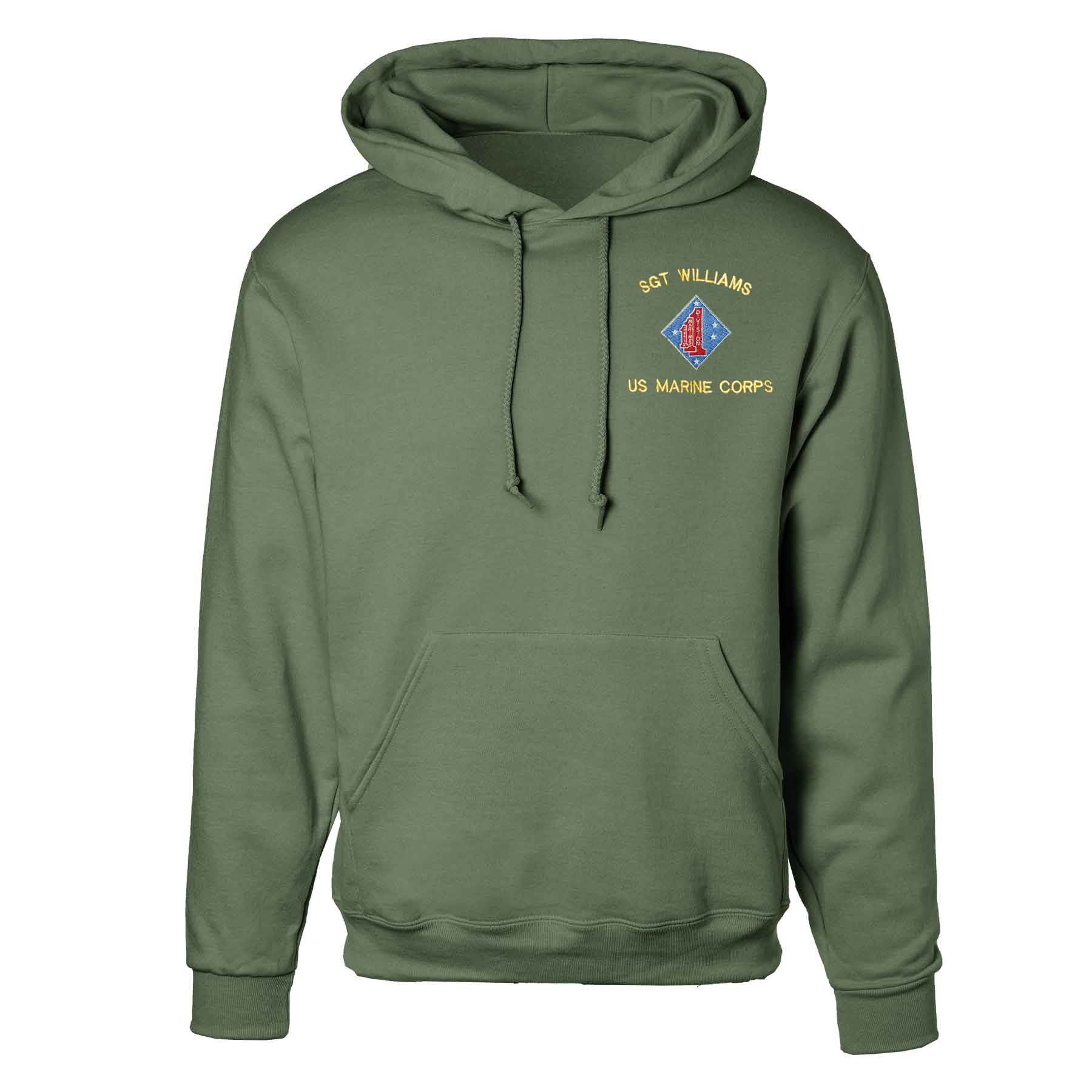 1st Battalion 1st Marines Embroidered Hoodie - Image 4