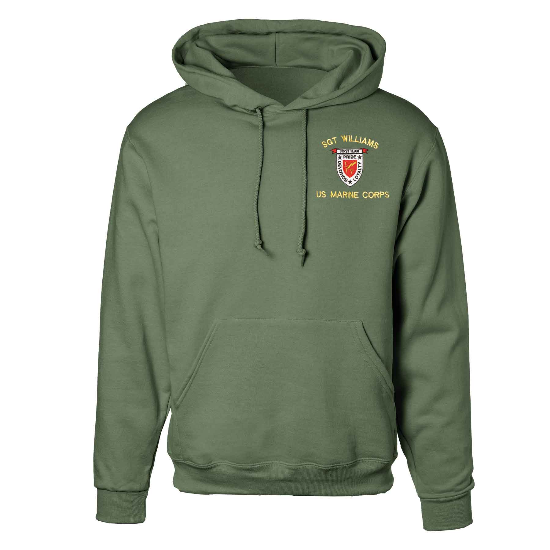 1st Battalion 7th Marines Embroidered Hoodie - Image 4