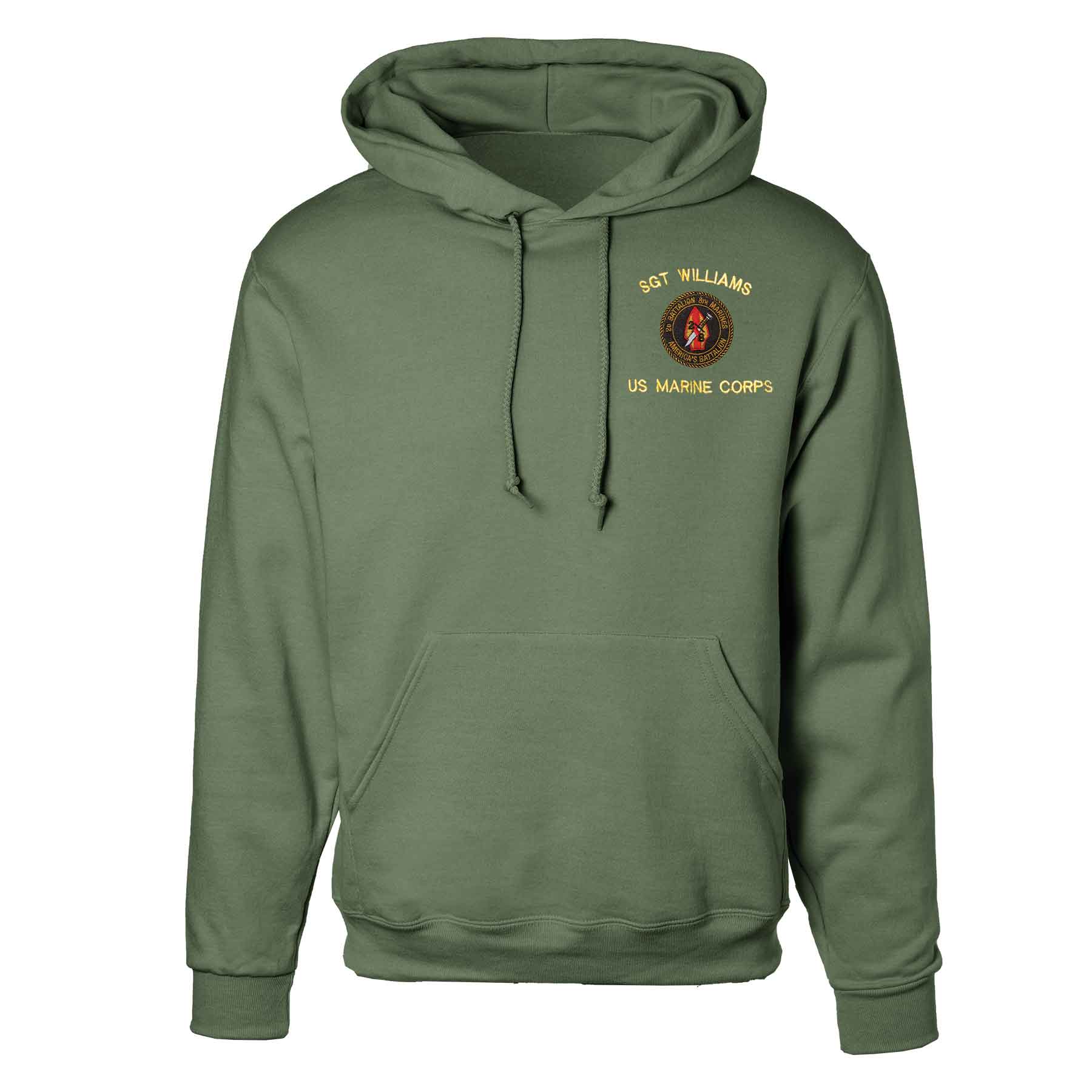 2nd Battalion 8th Marines Embroidered Hoodie - Image 4